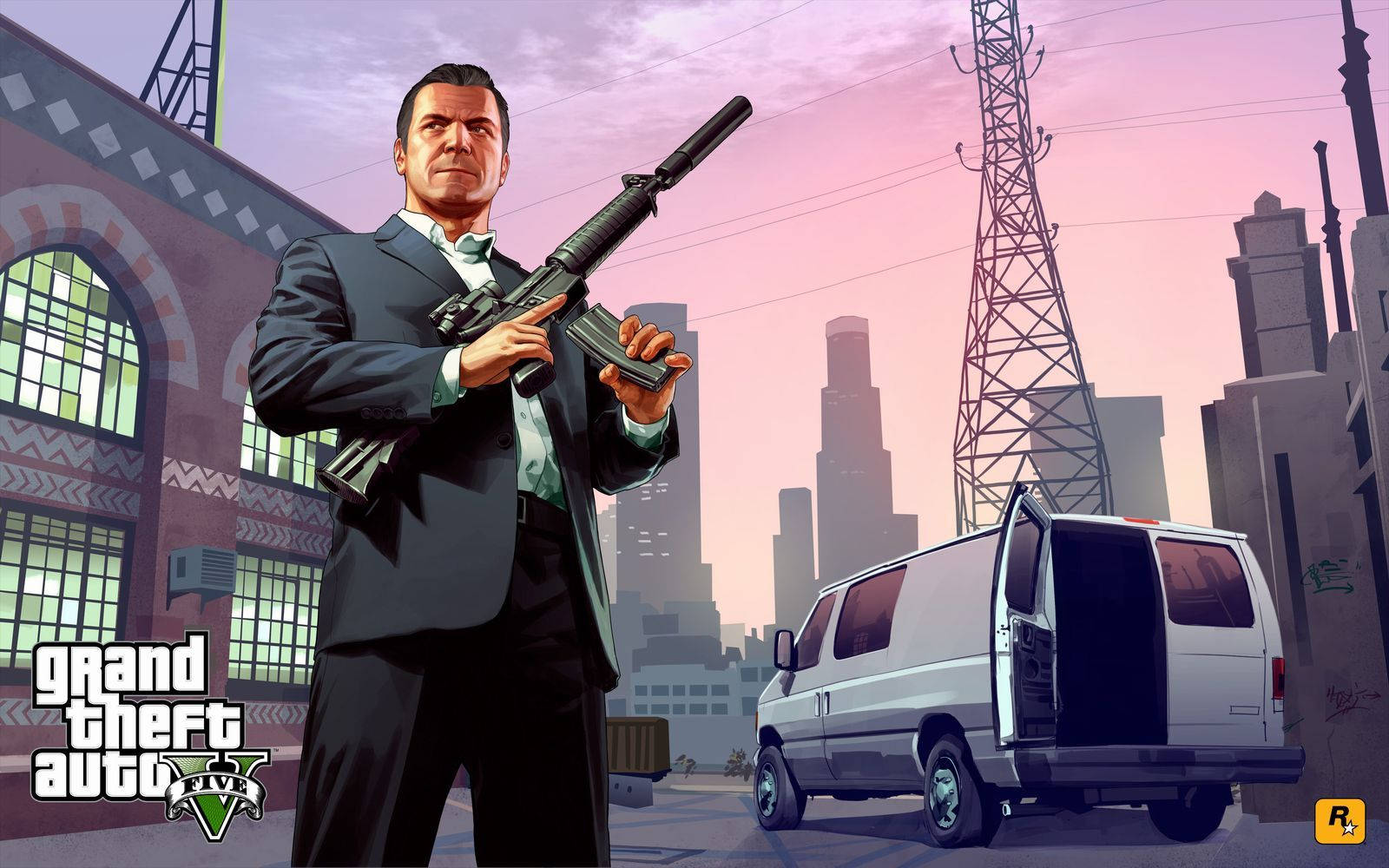 1080p GTA 5 마이클 드 산타 배경화면
