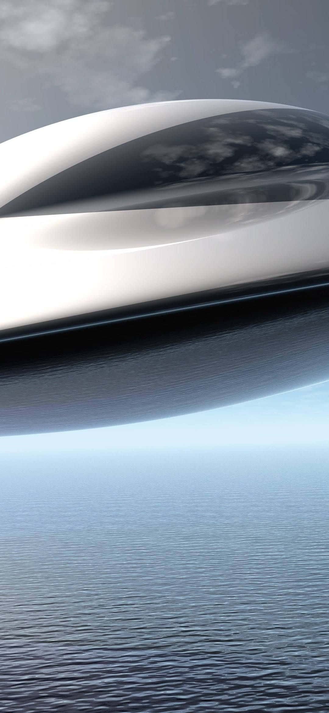1080x2340 4K UFO 우주선 클로즈업 디지털 아트 배경화면