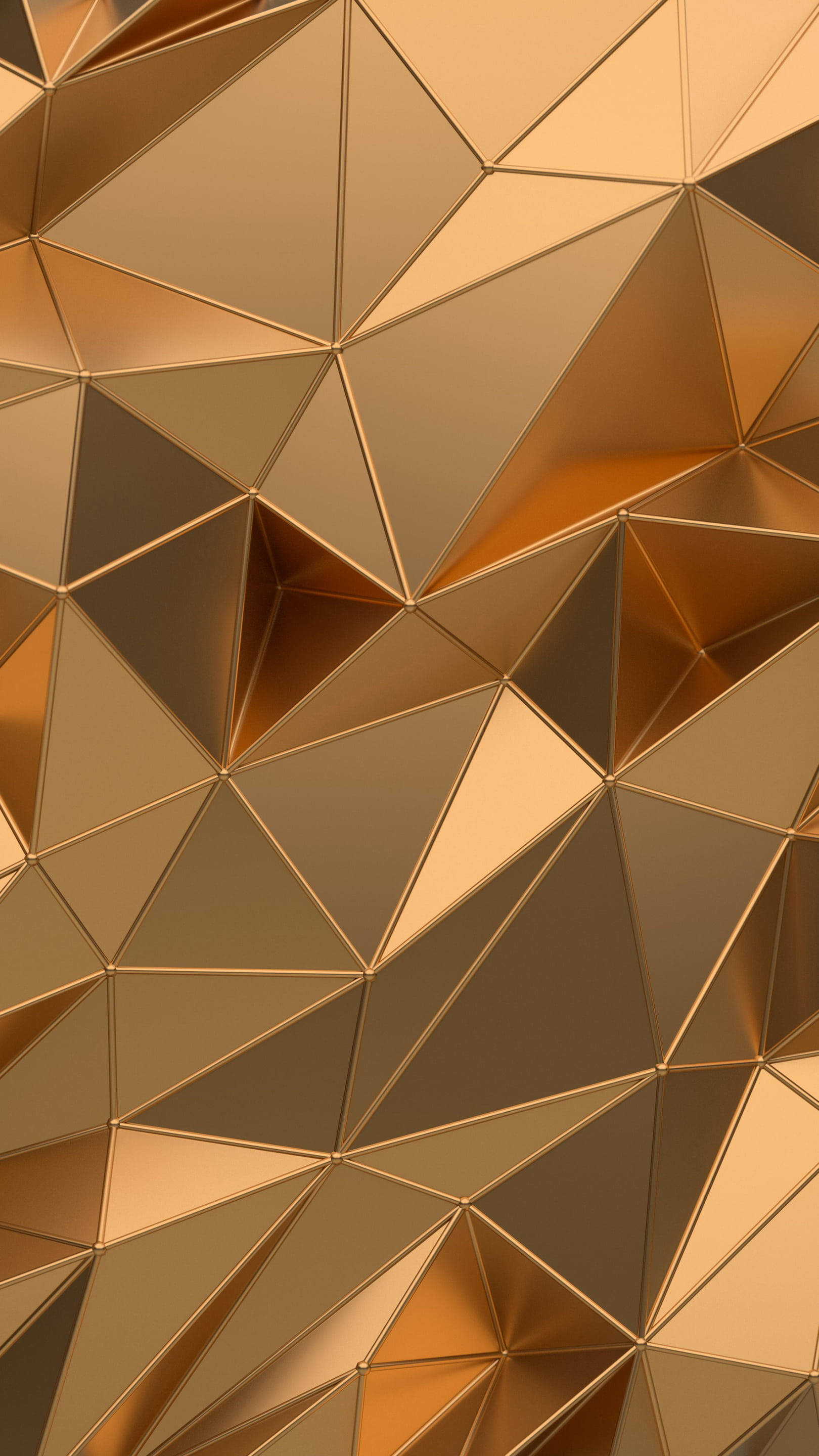 아이폰12 프로 맥스 골드 폴리곤 배경화면