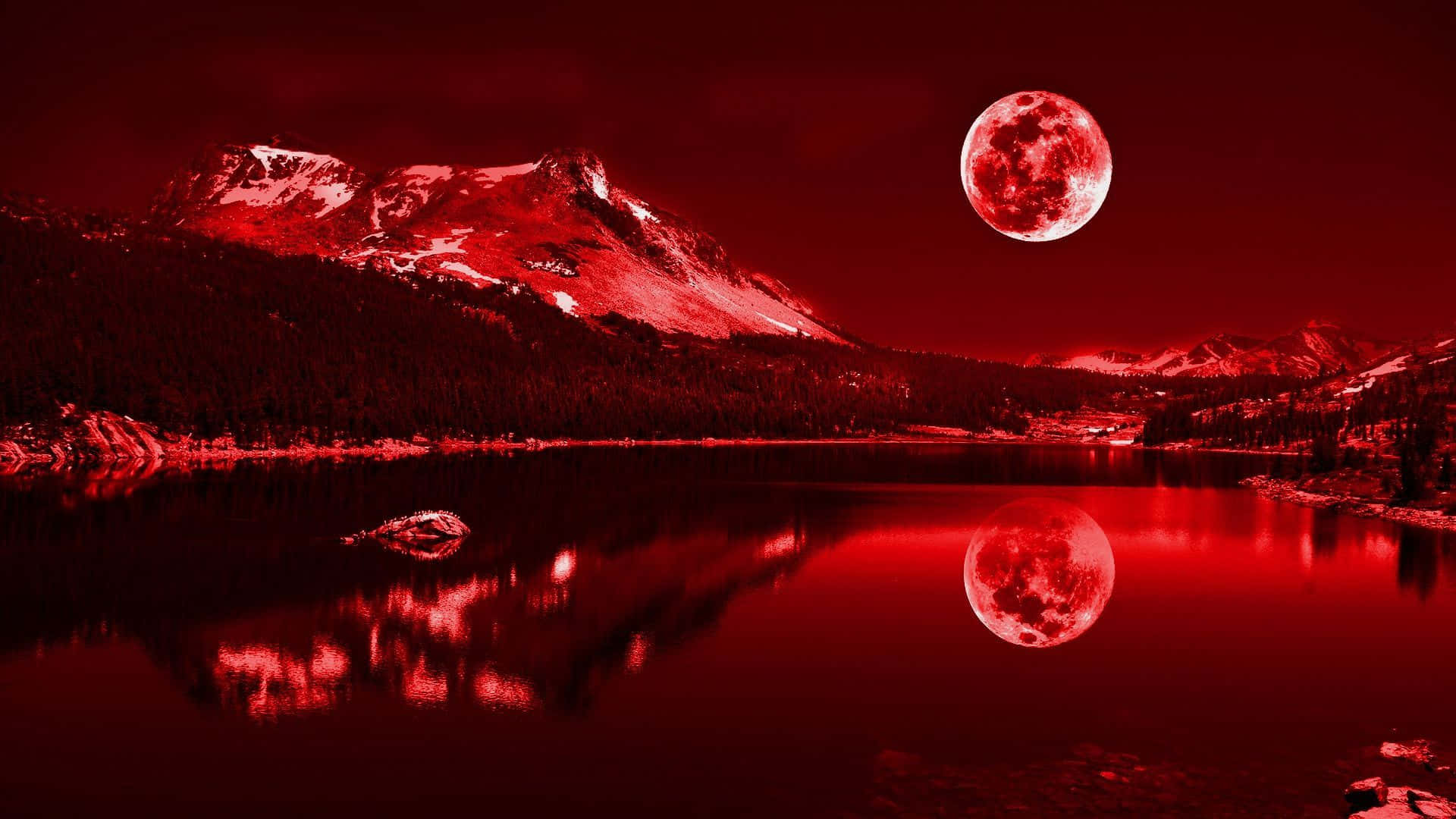 빨간색 1920x1080 배경화면