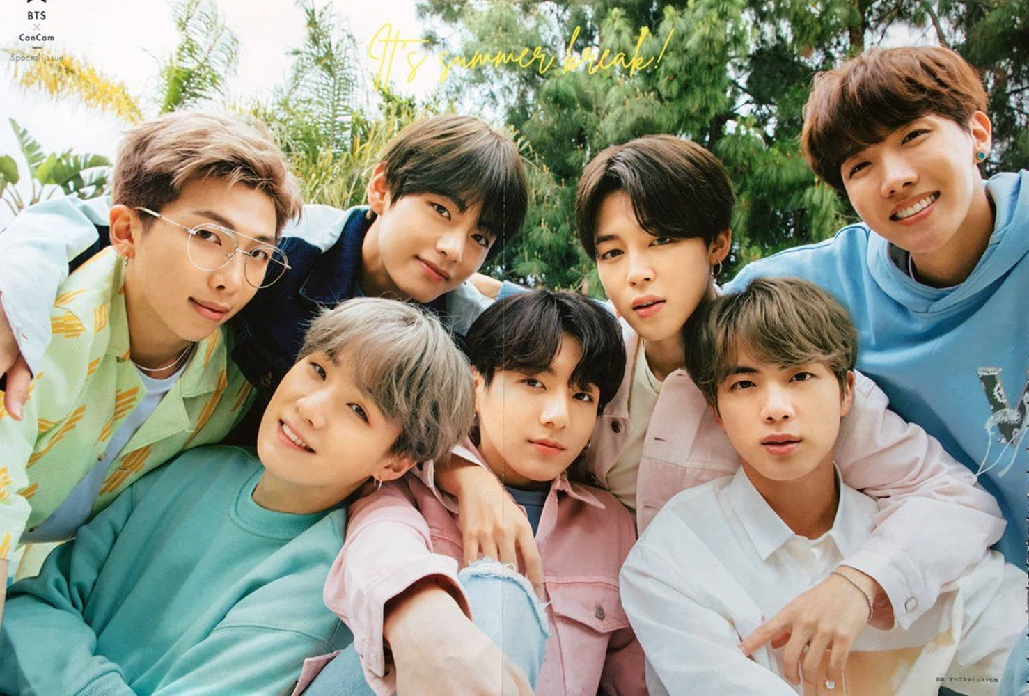 방탄소년단 2021 데스크탑 귀여운 단체 사진 배경화면