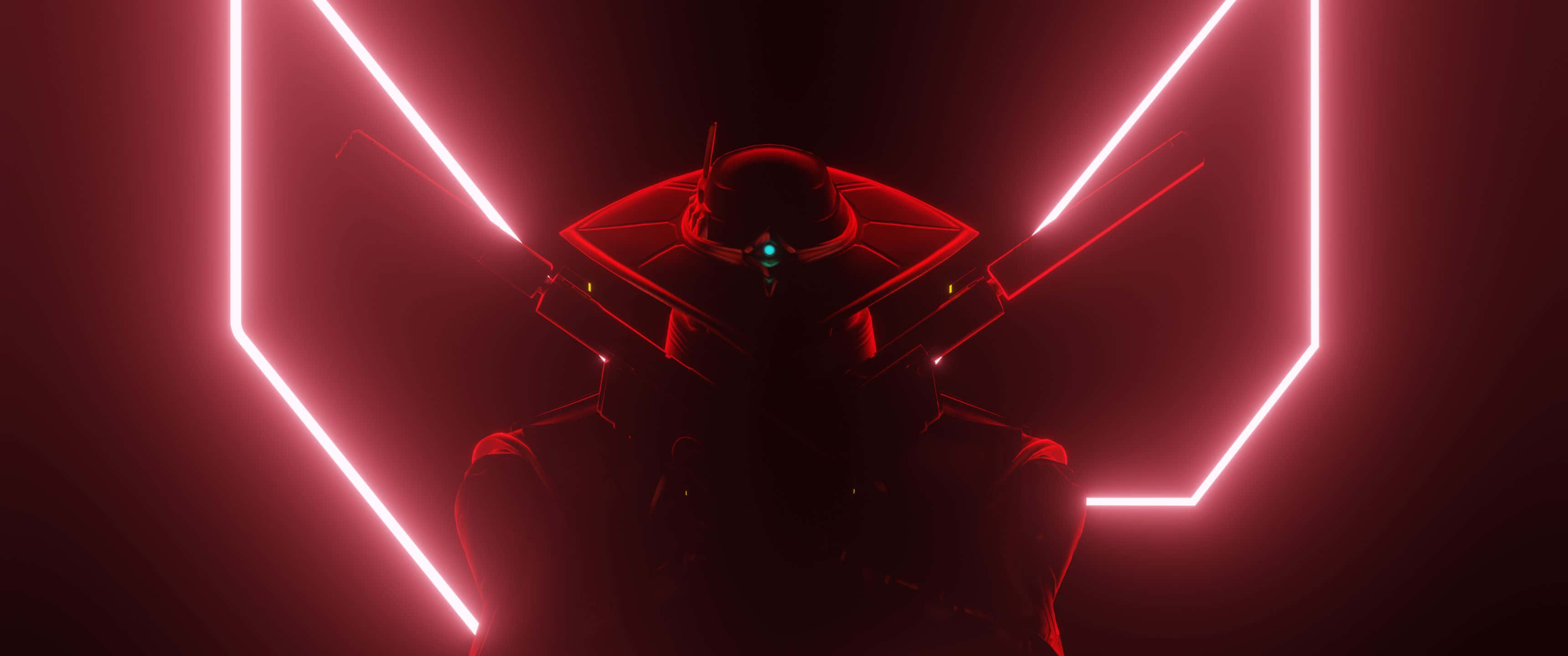 3440x1440p 발로란트 사이퍼 레드 배경화면