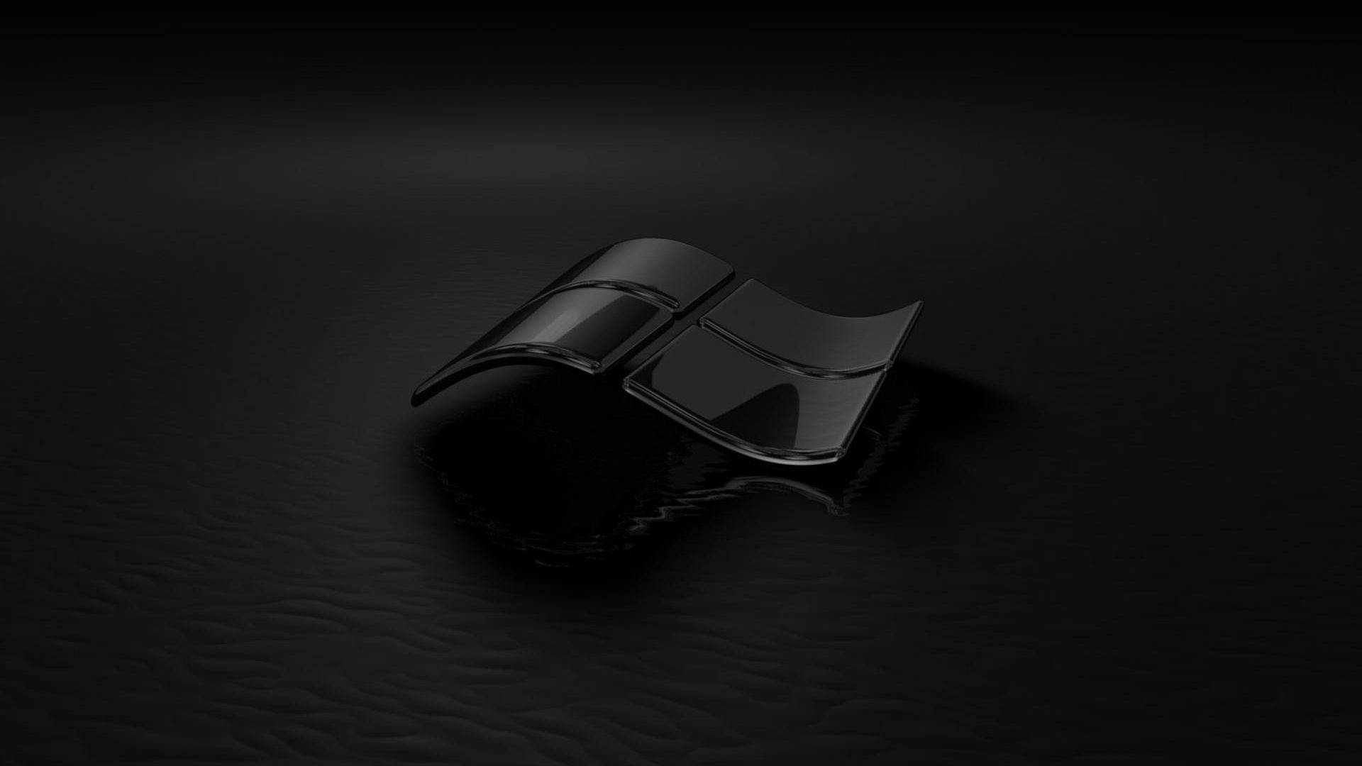 세련된 블랙 윈도우 잠금화면 3D 배경화면