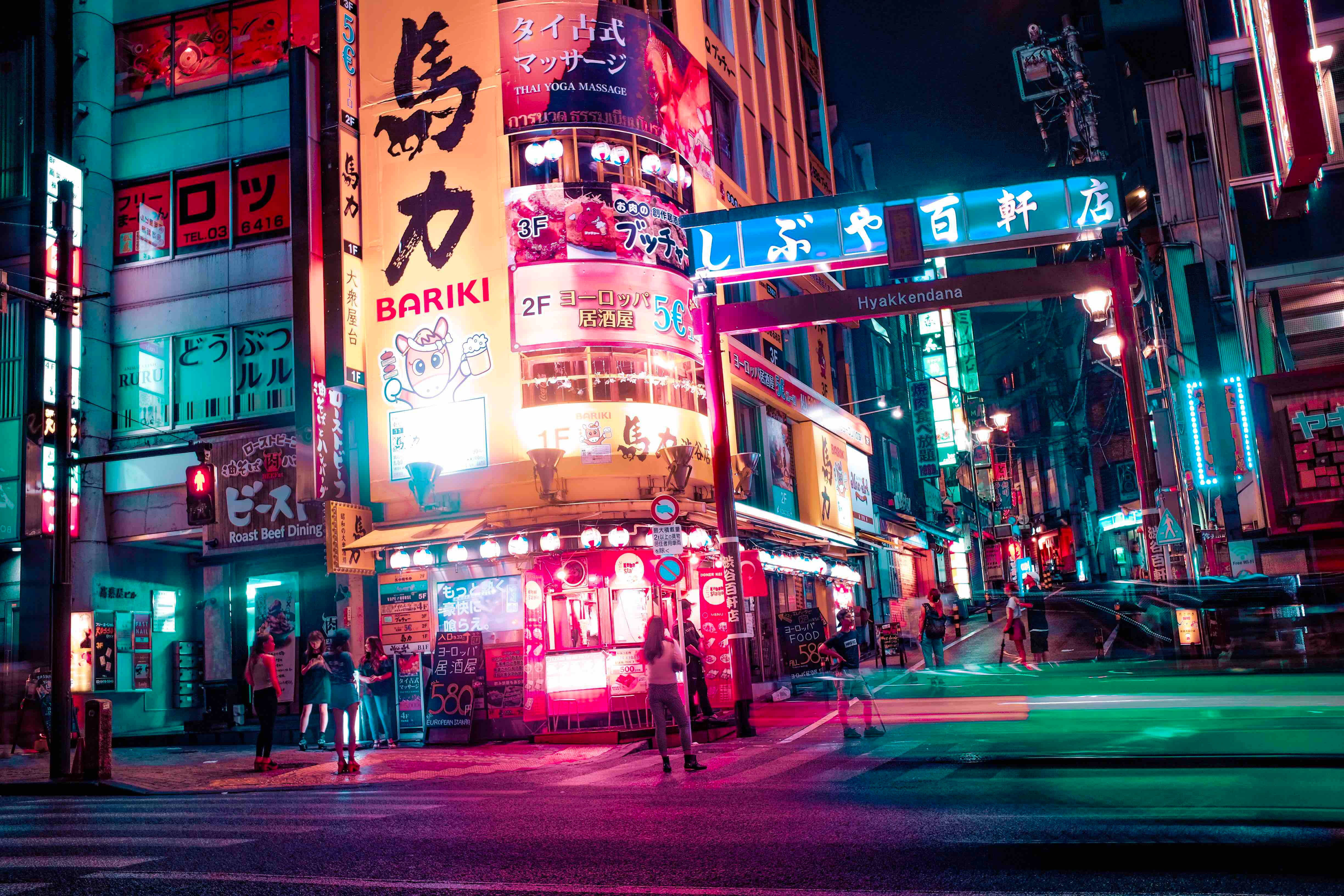 일본 4K 도시 야경 배경화면