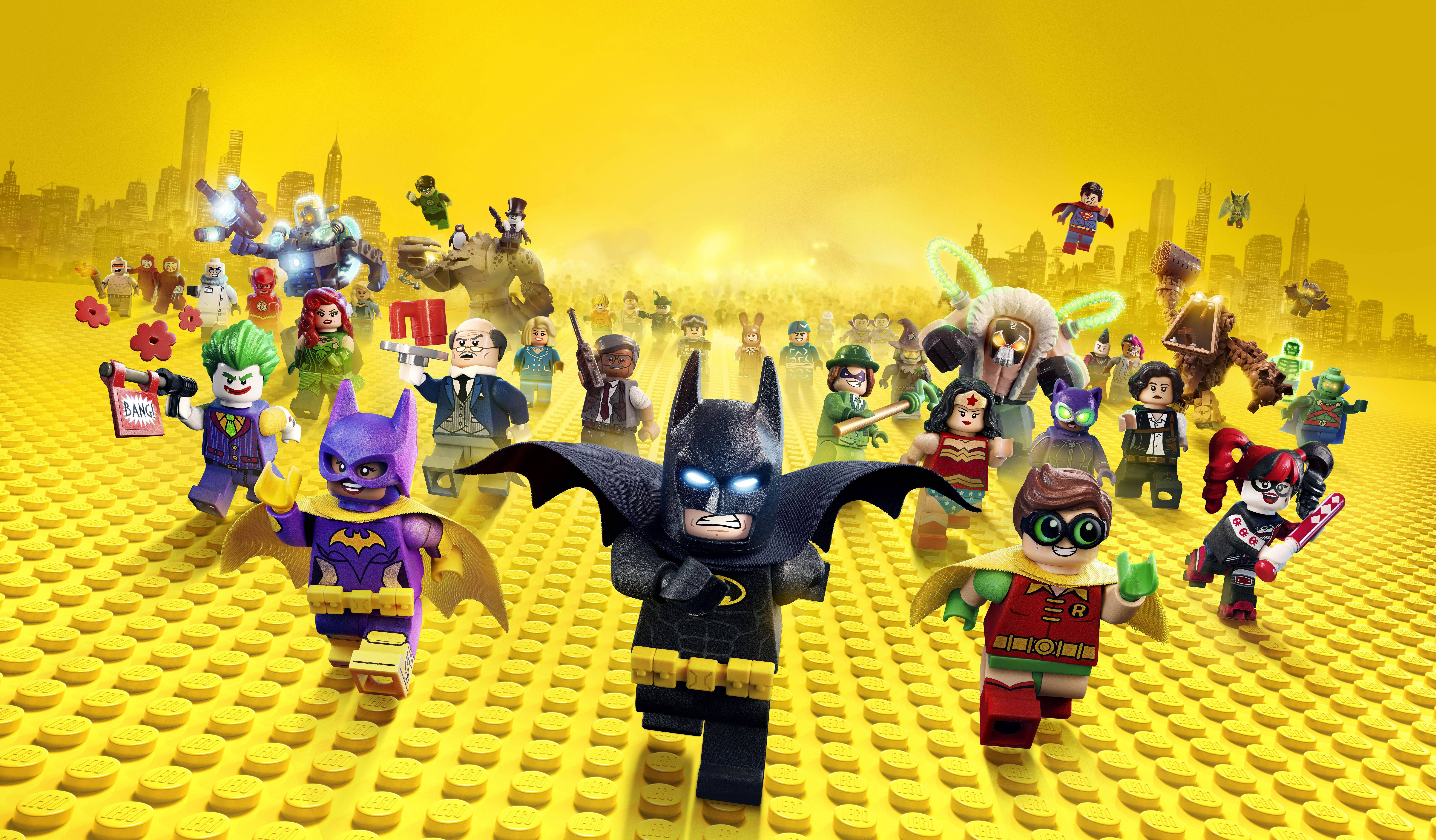 4K LEGO 배트맨과 친구들 배경화면