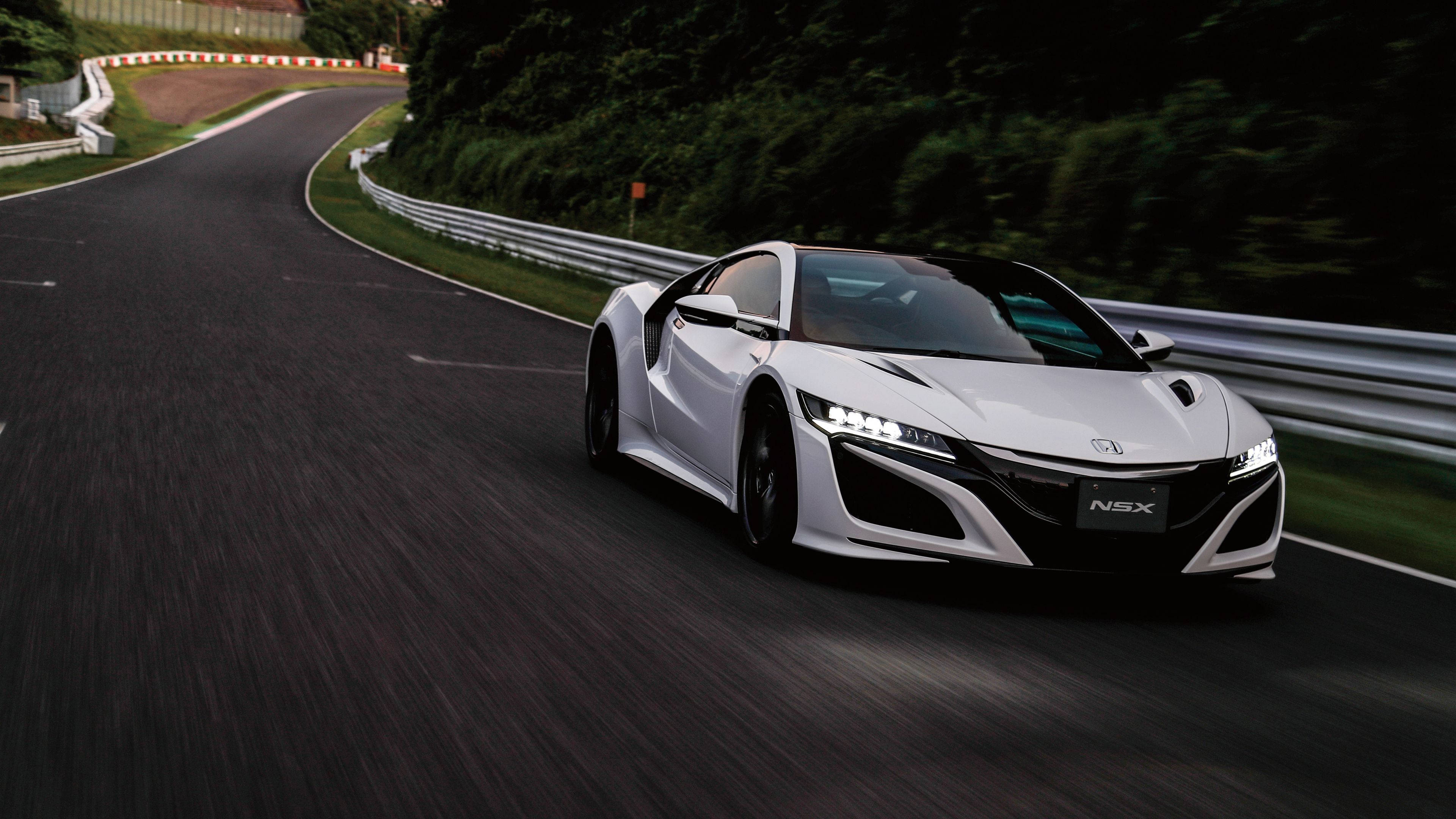 자동차 4K 진주백색 혼다 NSX 배경화면