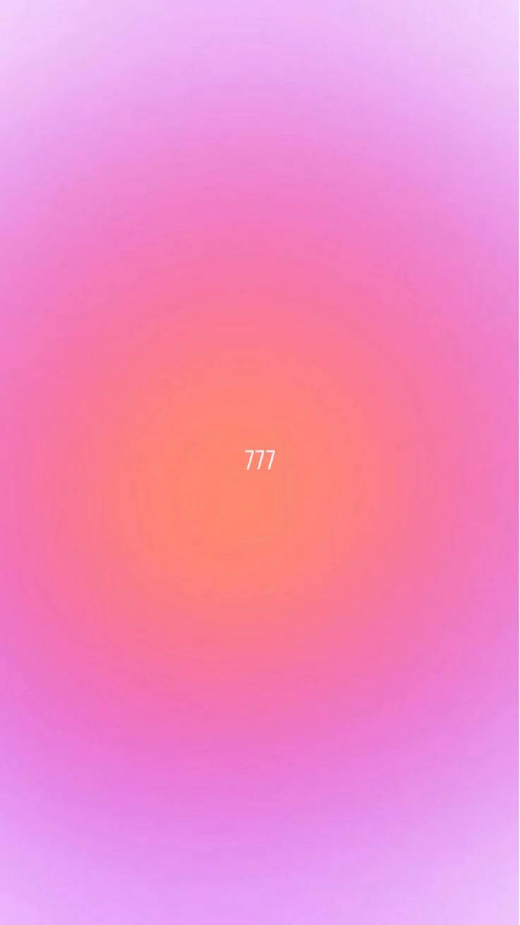 777 핑크와 오렌지 오라 에스테틱 배경화면