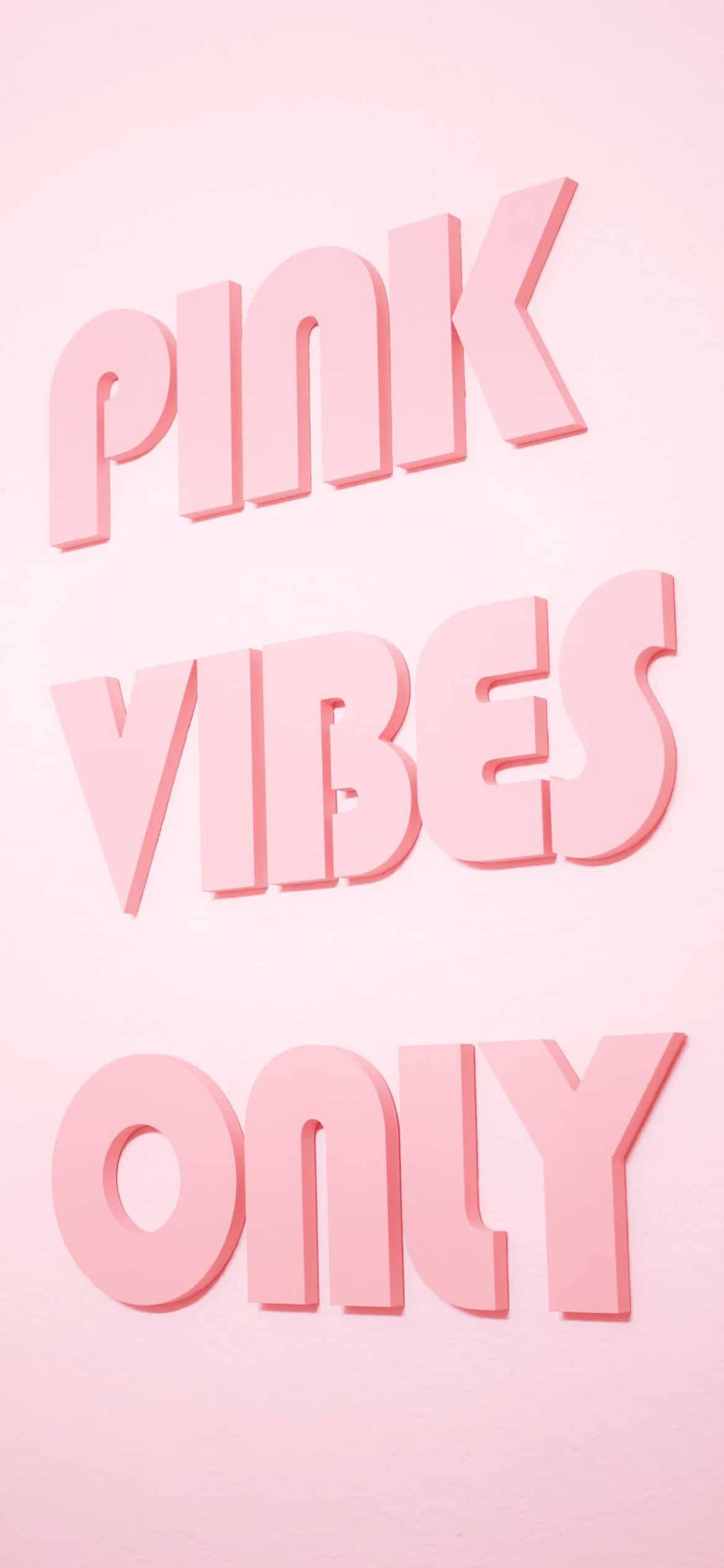 Aesthetic Girly Pink Vibes Only 배경화면