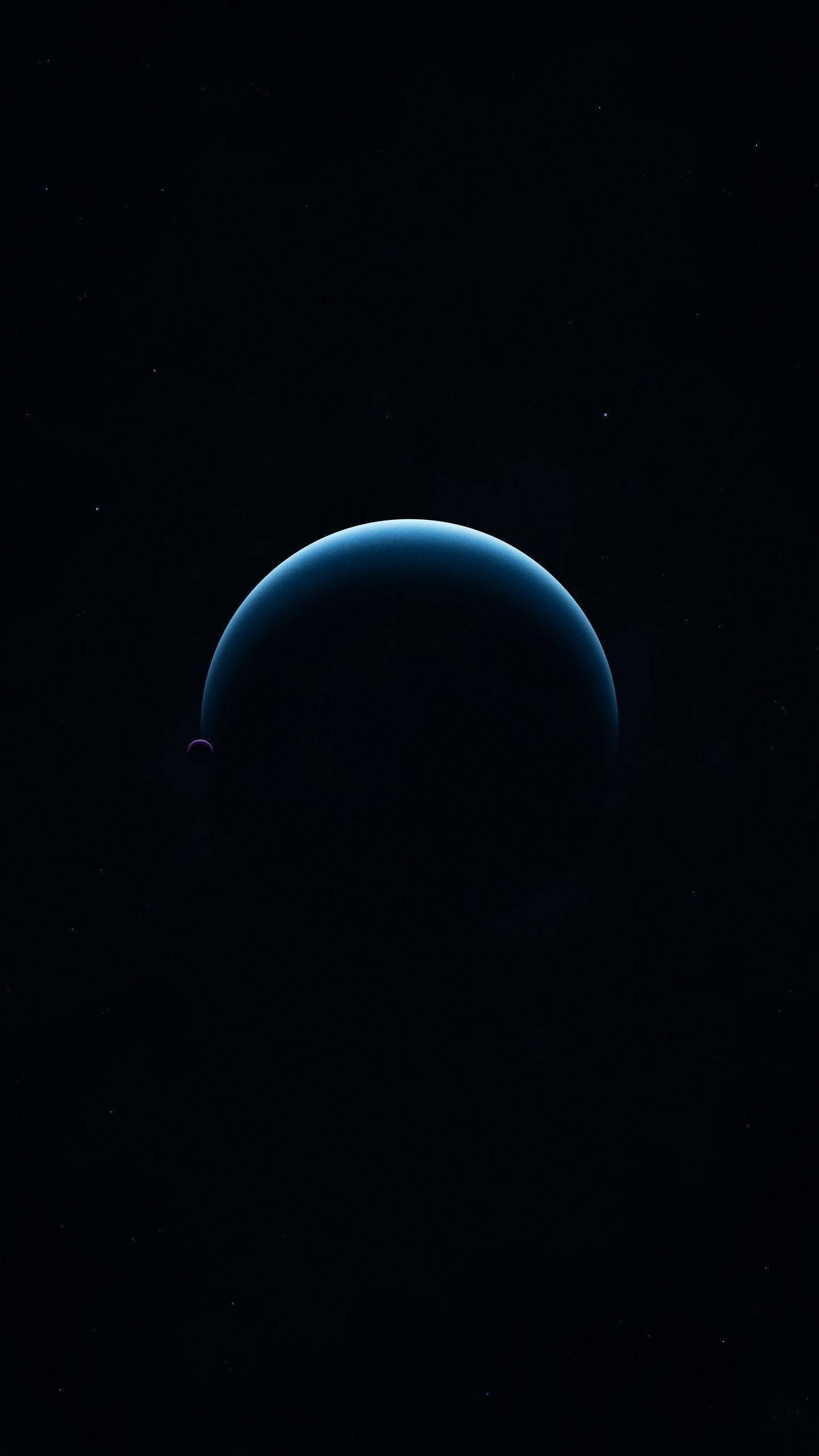 천체의 AMOLED 일식 배경화면