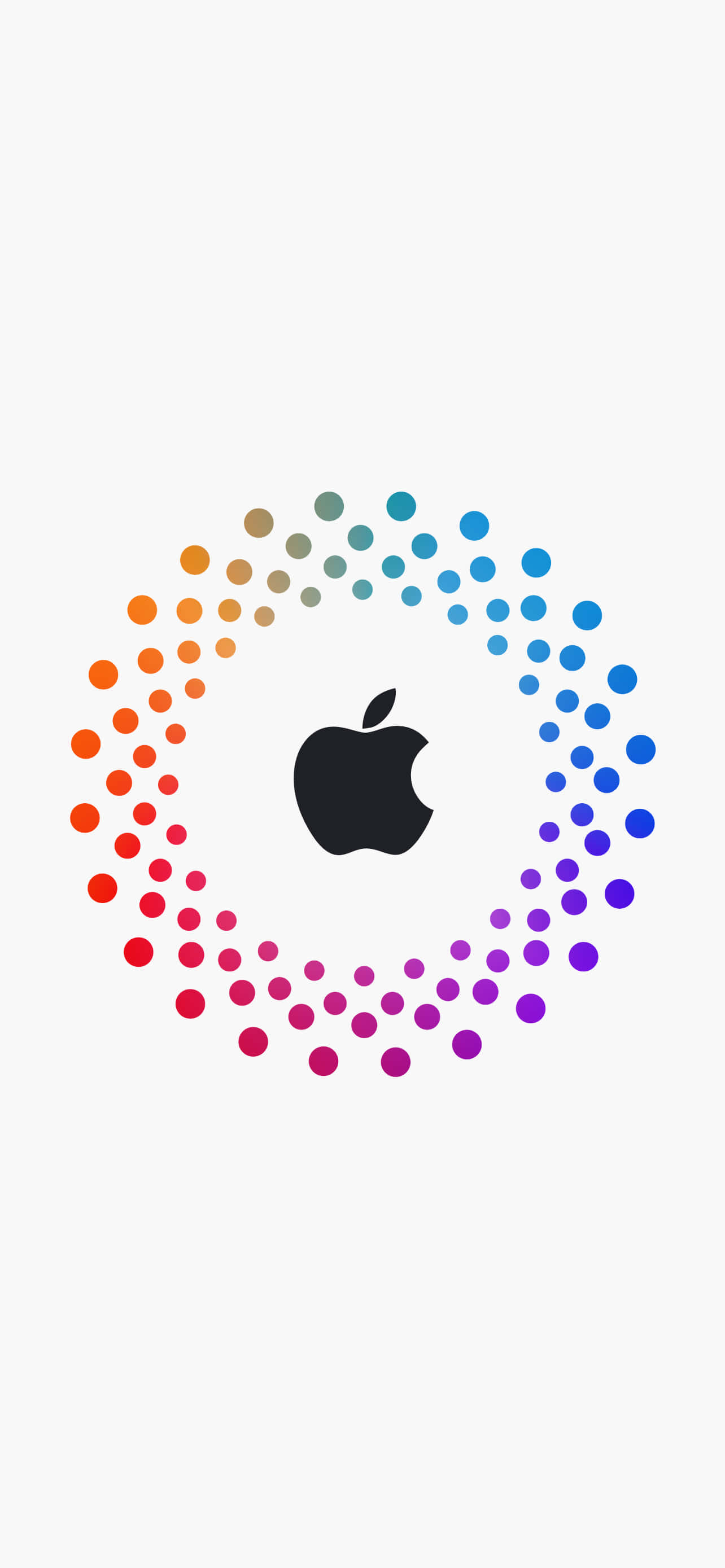 점이 있는 검은 로고 놀라운 Apple HD iPhone 배경화면