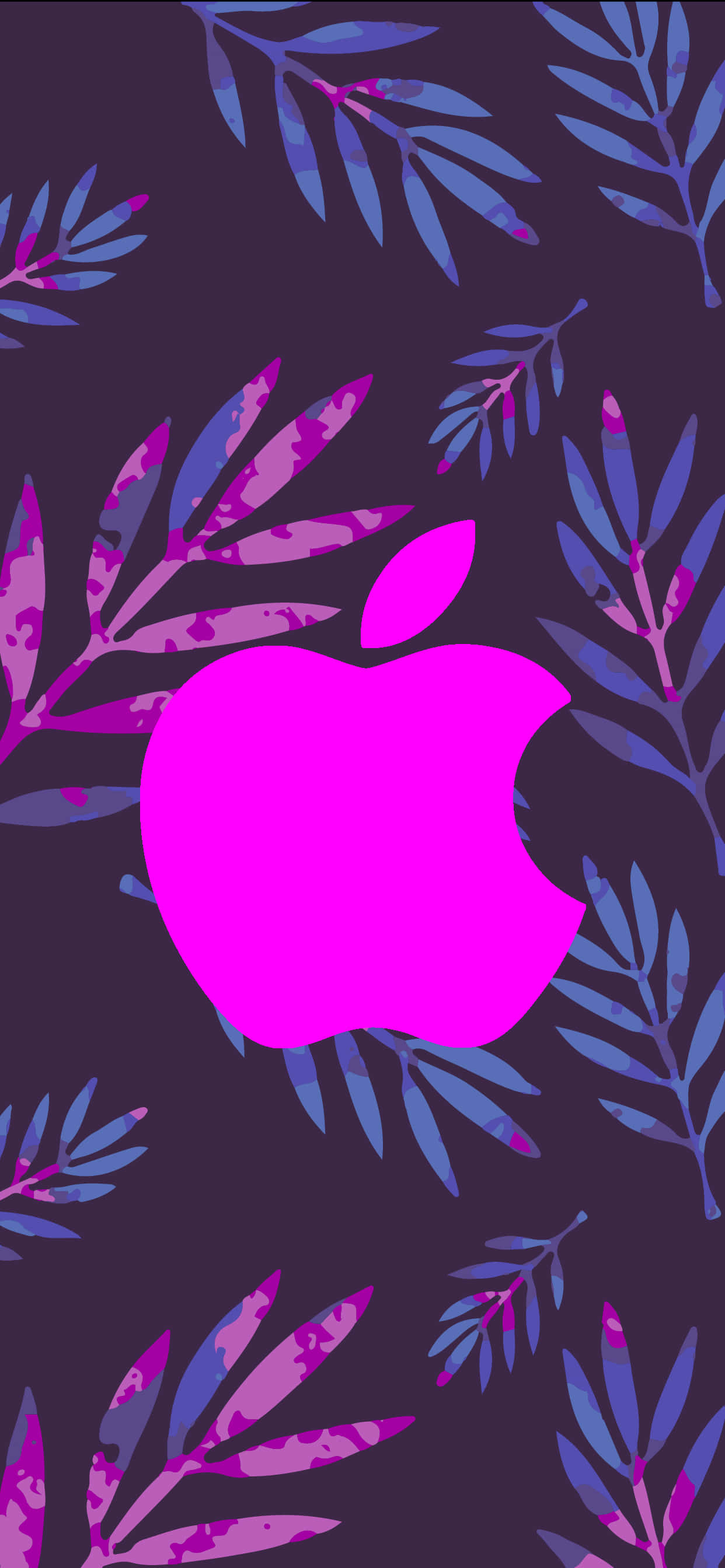 큰 보라색 로고 어메이징 Apple HD 아이폰 배경화면