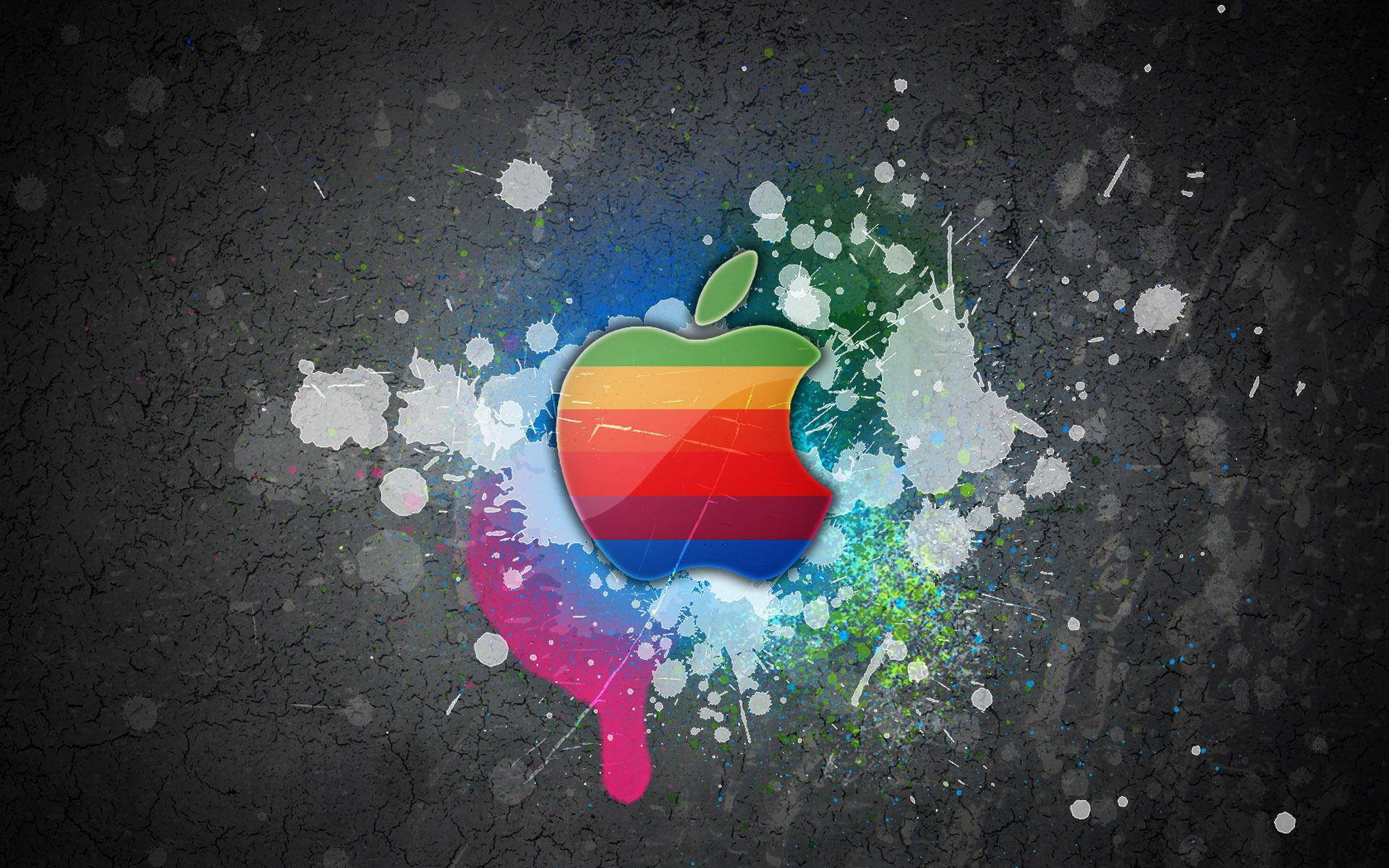 Apple MacBook 로고로 쿨한 스타일을 유지하세요 배경화면