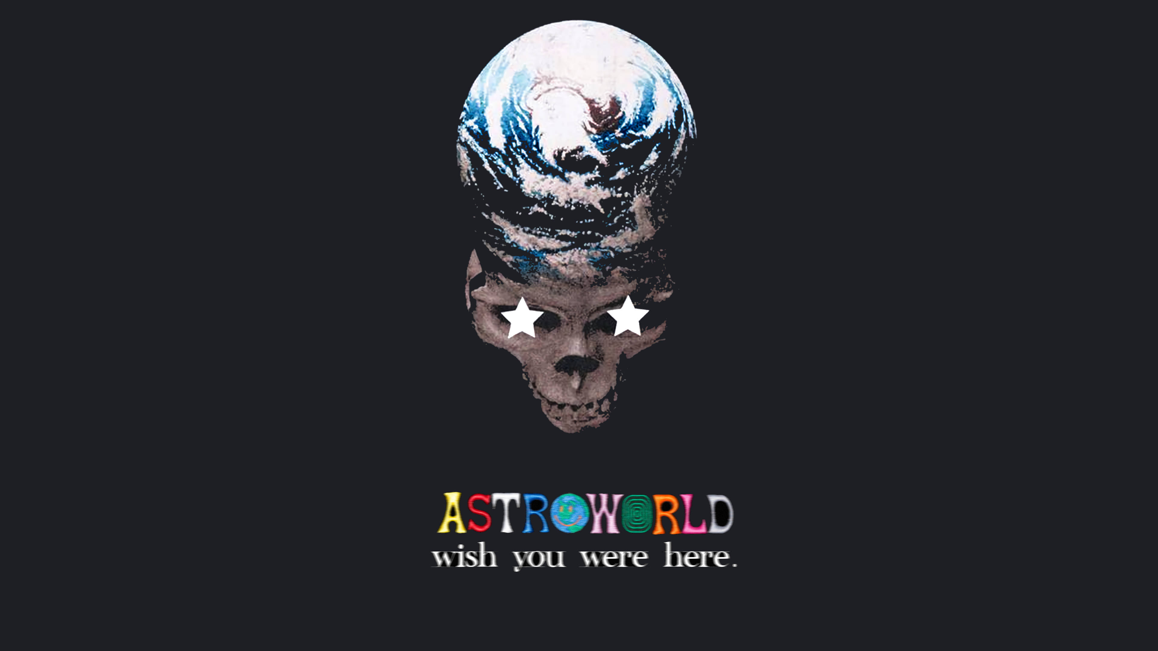 Astroworld의 어둡고 신비로운 면에 오신 것을 환영합니다 배경화면