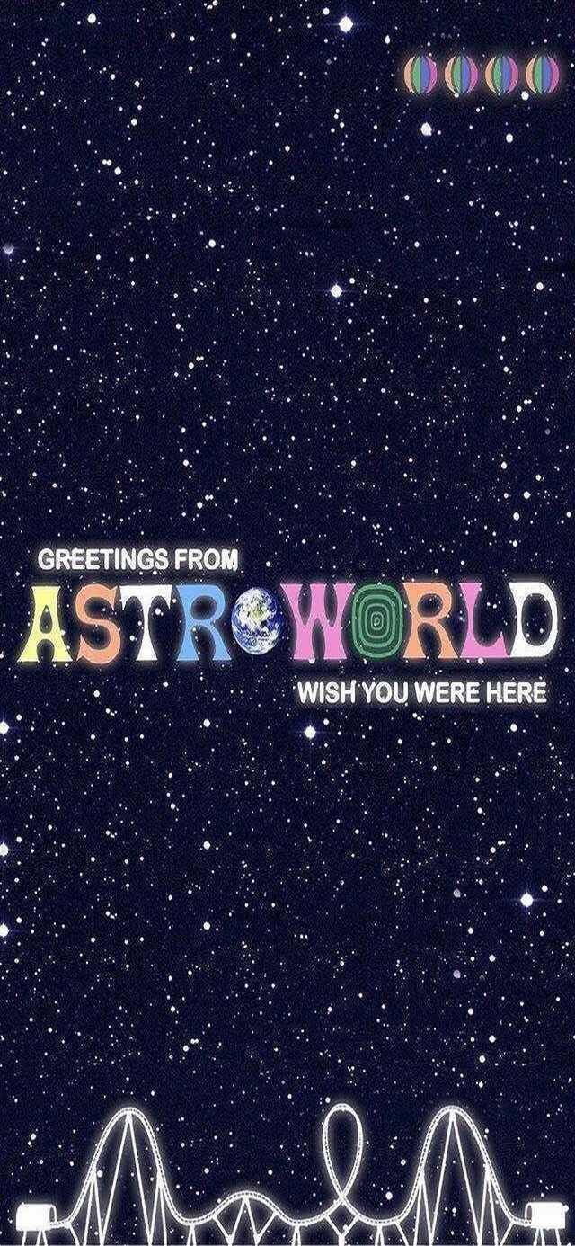 Astroworld 아이폰 인사말 카드 별이 빛나는 밤 배경화면