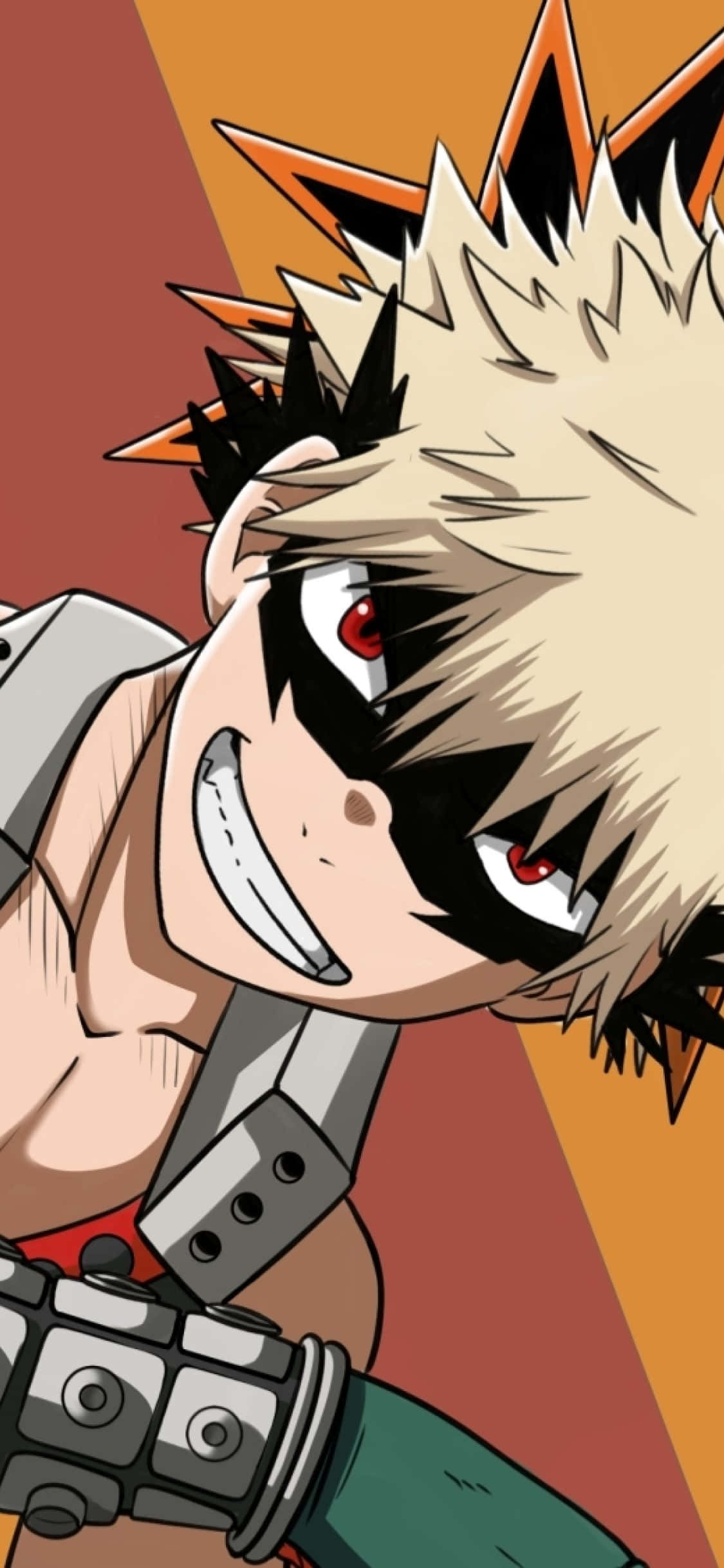 캡션: 폭발적인 힘의 해방: 액션 중인 Bakugou 배경화면