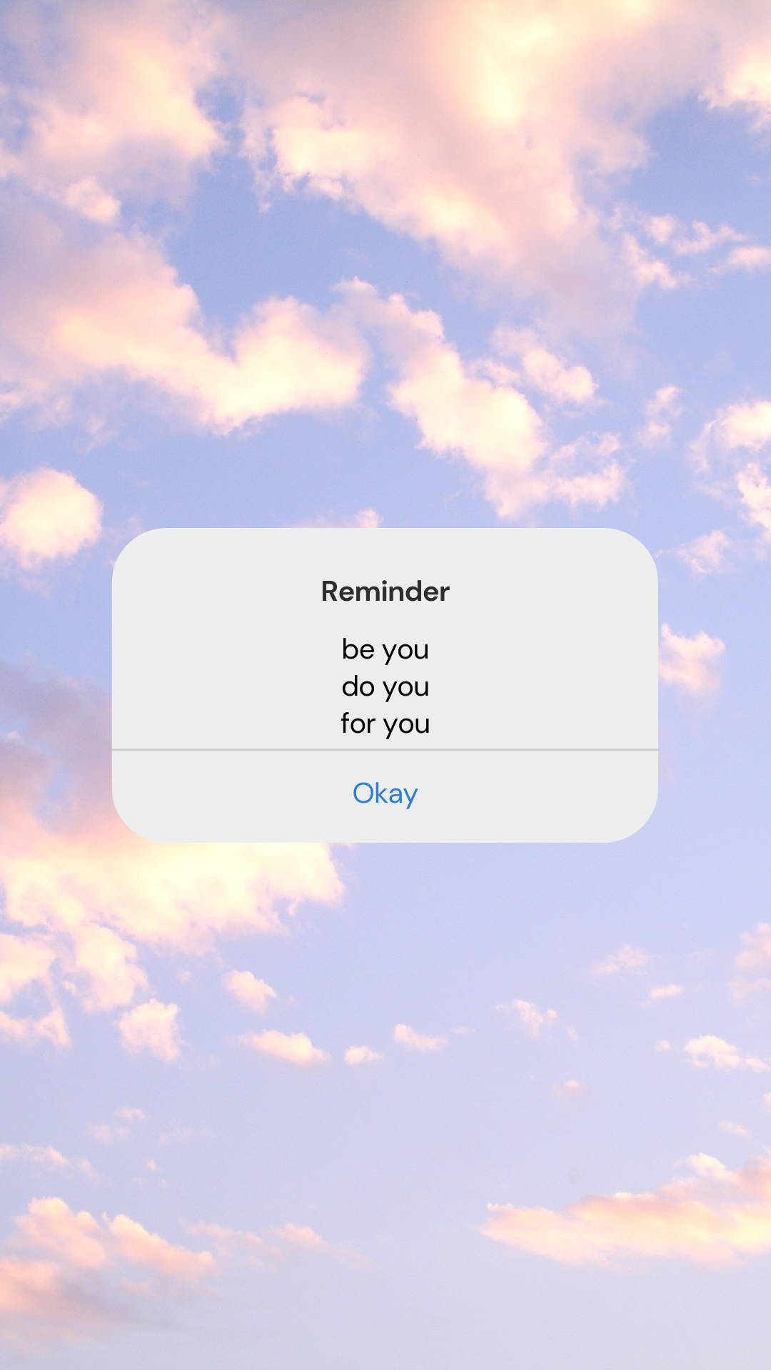 Be You 귀여운 긍정 명언 배경화면