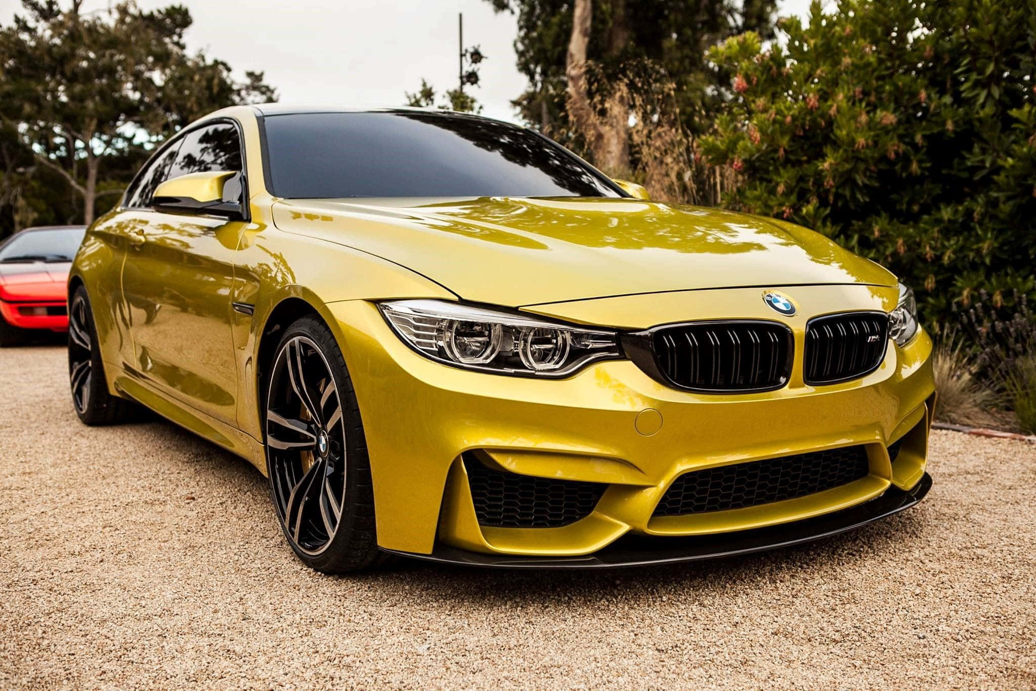골드 BMW 럭셔리 자동차 배경화면