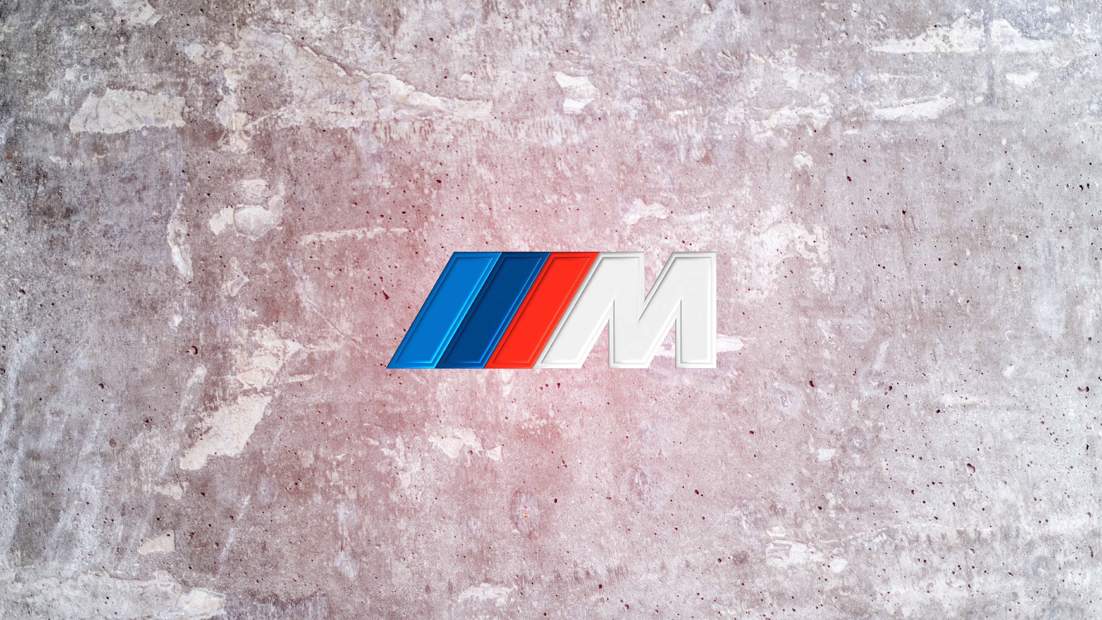 BMW M 로고 콘크리트 질감 배경화면