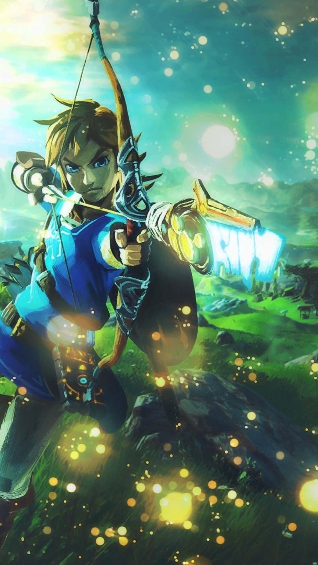젤다 BOTW 링크 활과 화살 배경화면