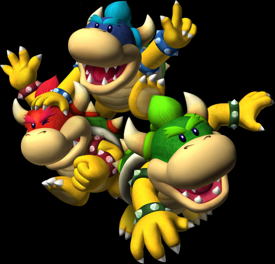 Bowser와 쿠파 주니어 애니메이션 캐릭터 배경화면