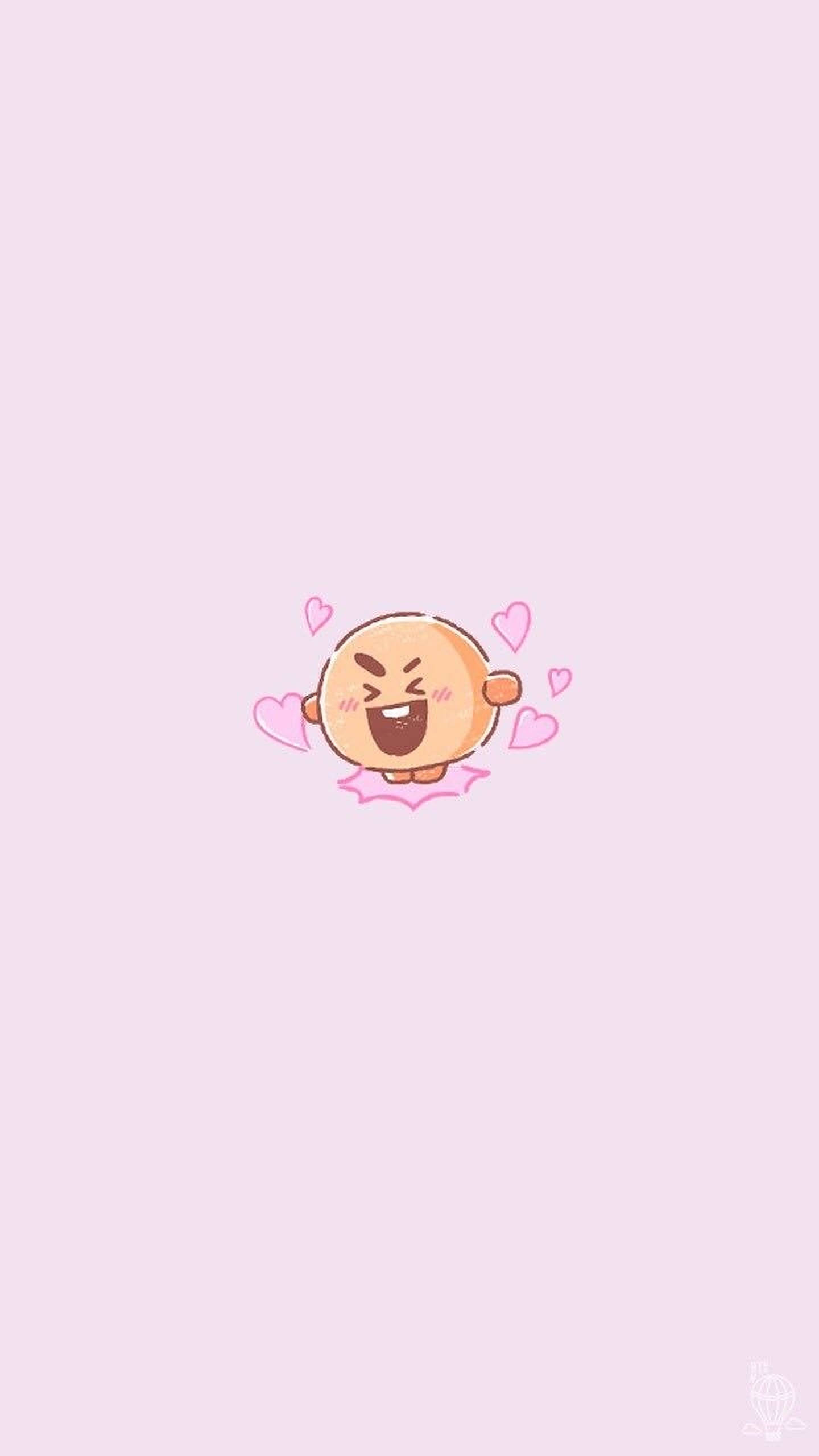 슈키 BT21 미니멀 포스터 배경화면