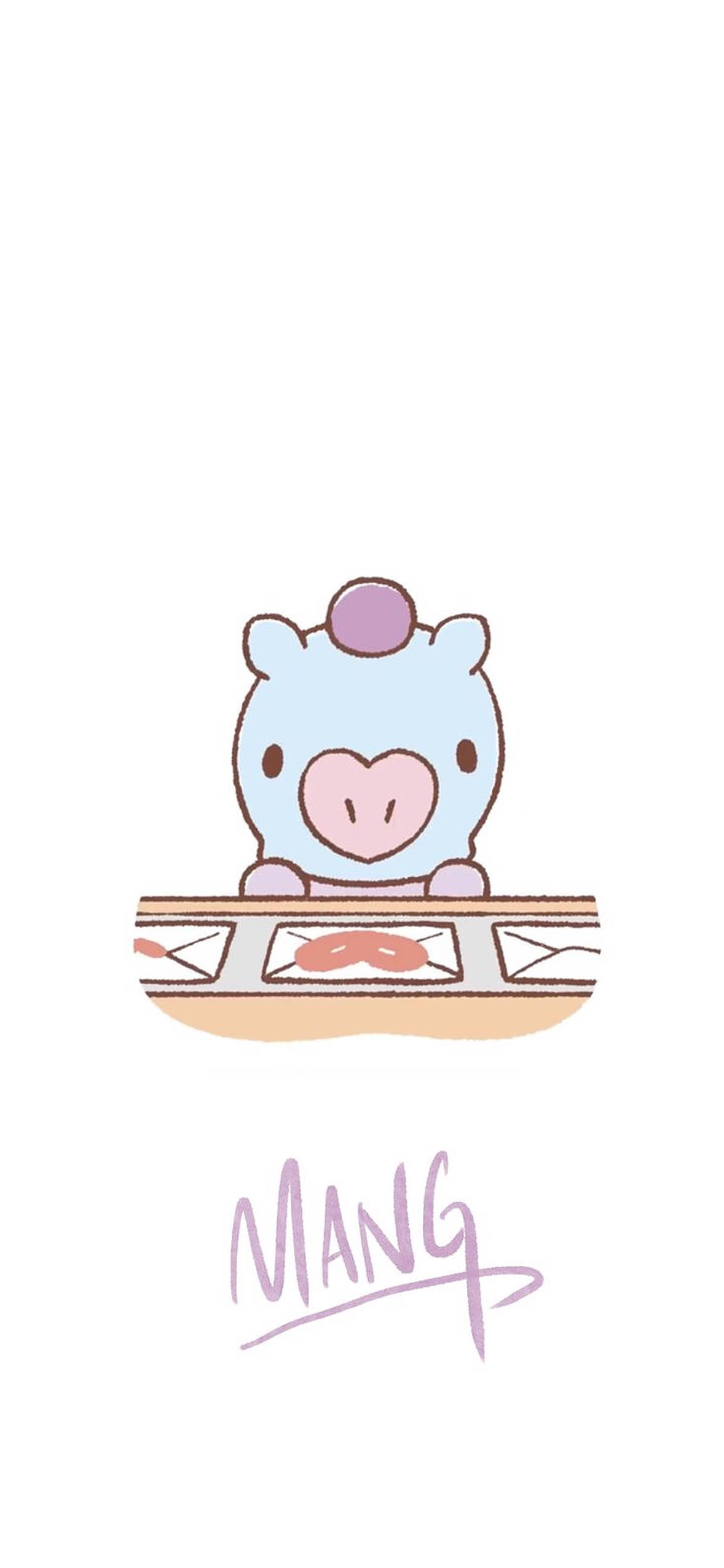 망 BT21 아트워크 배경화면