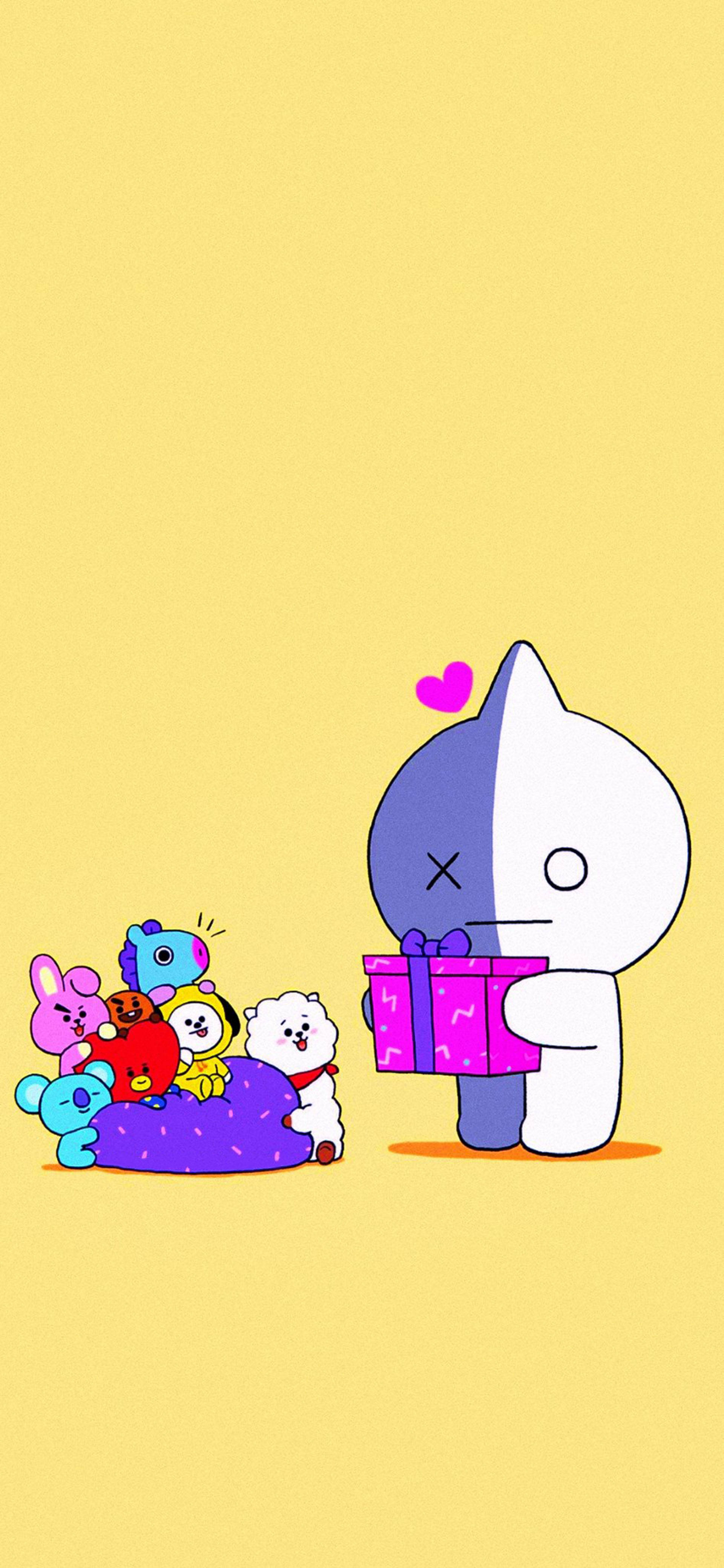 반 BT21 선물 배경화면