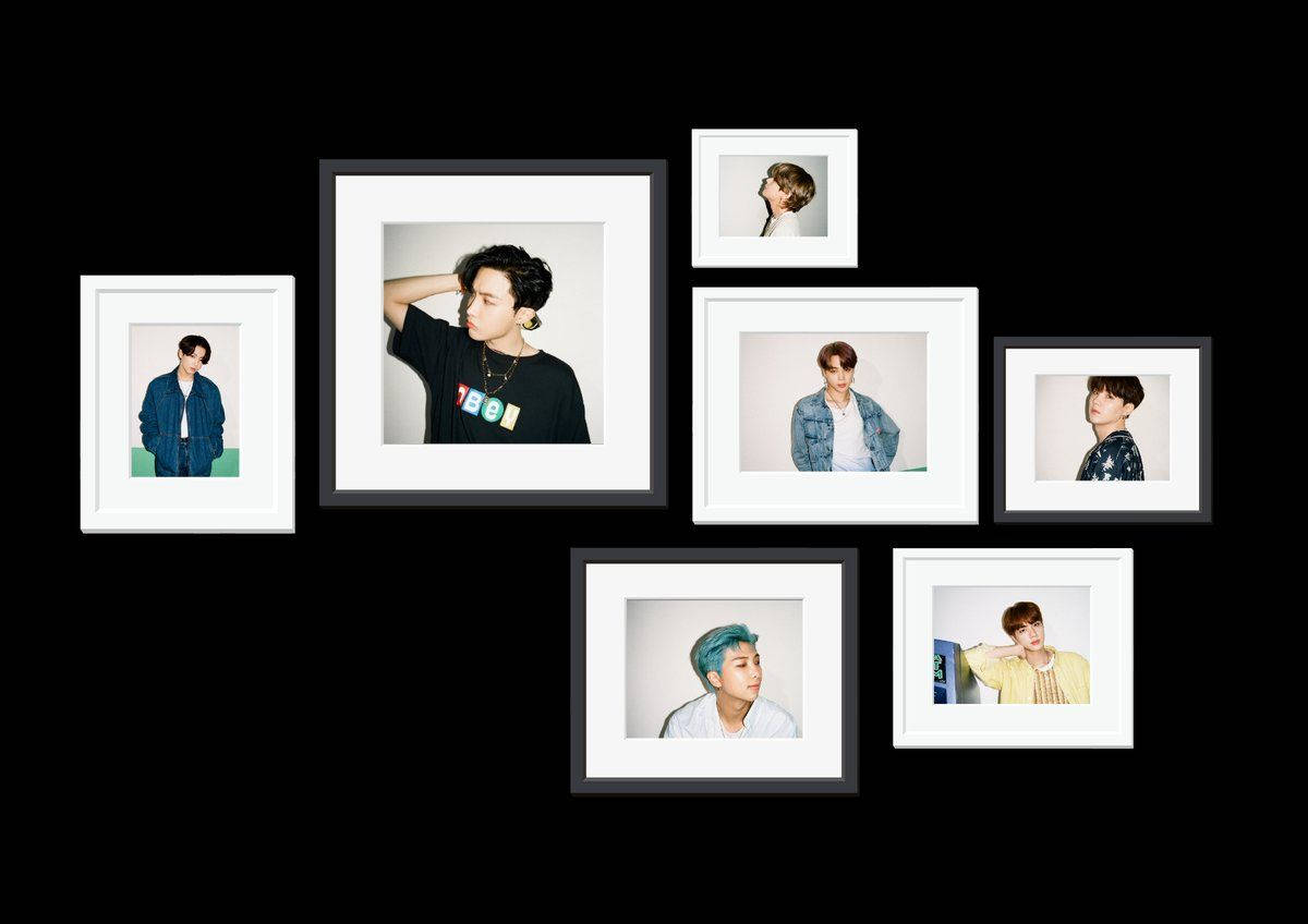 BTS 폴라로이드 데스크탑 배경화면