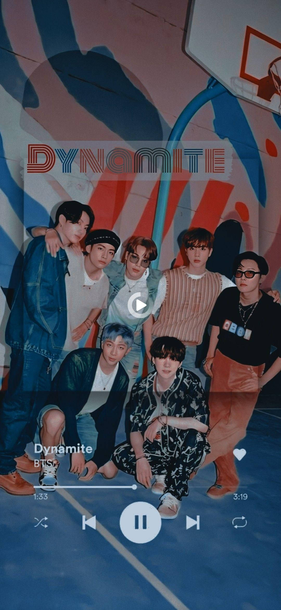 BTS 2021 다이너마이트 재생 배경화면