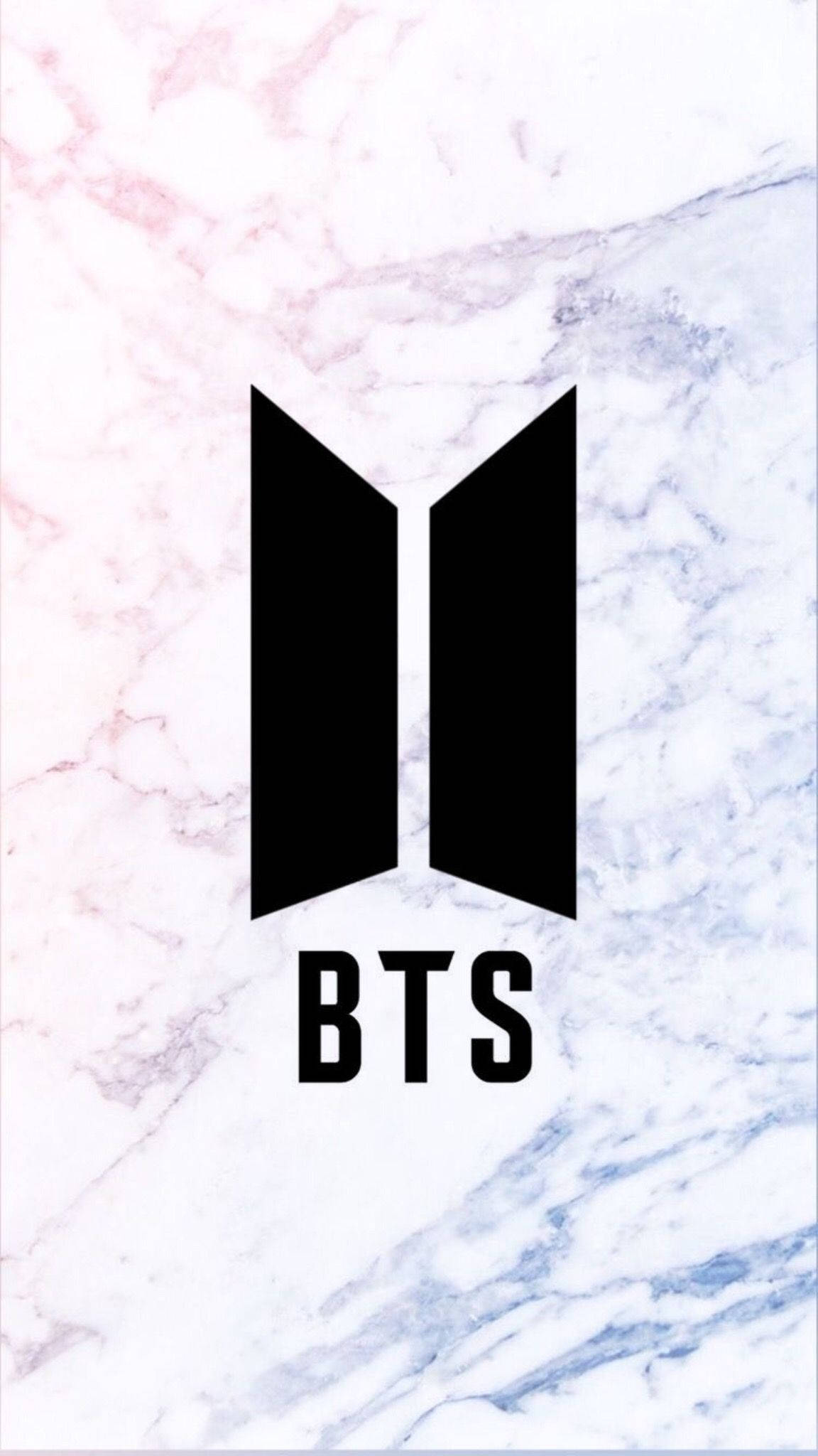 미니멀리스트 블랙 BTS 로고 배경화면