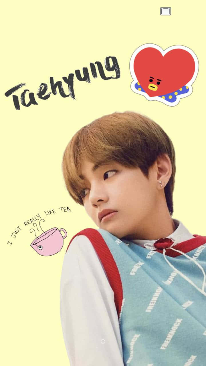 BTS 뷔의 강렬한 포스 배경화면