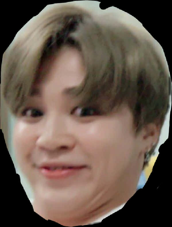 BTS 멤버의 왜곡된 표정 배경화면