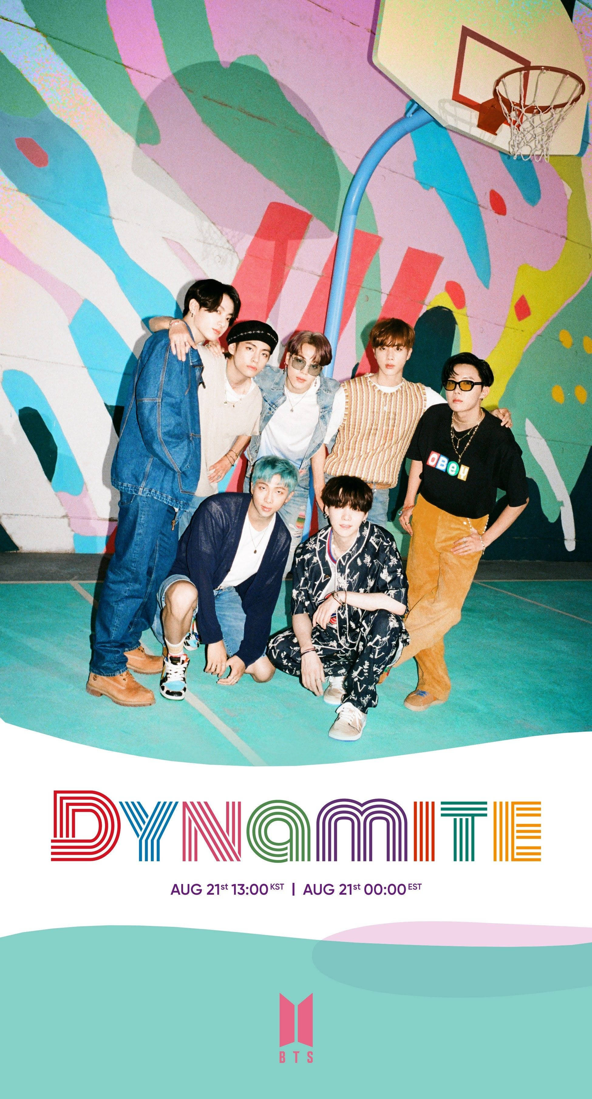 BTS Dynamite 공식 발매일 배경화면