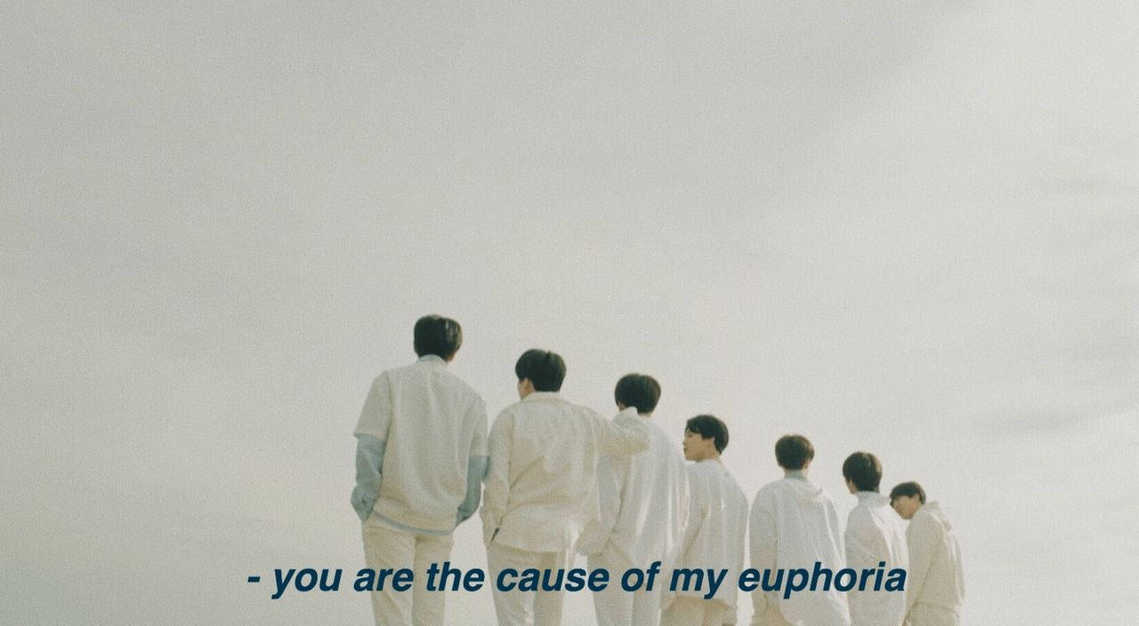 BTS Euphoria 가사 노트북 배경화면