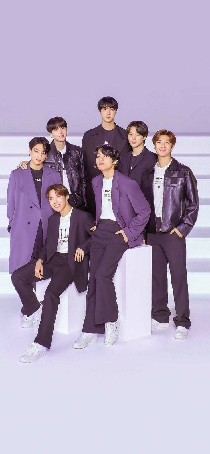 BTS 포토슛 퍼플 에스테틱 배경화면