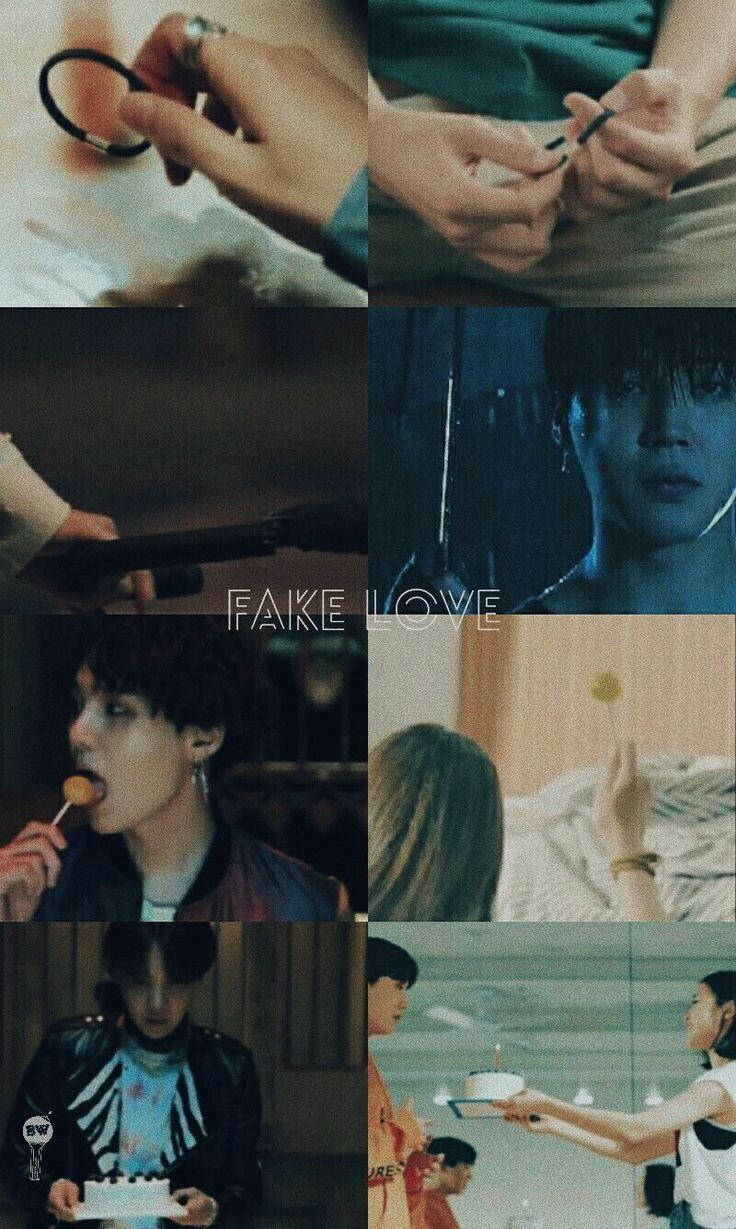 BTS Fake Love 콜라주 배경화면