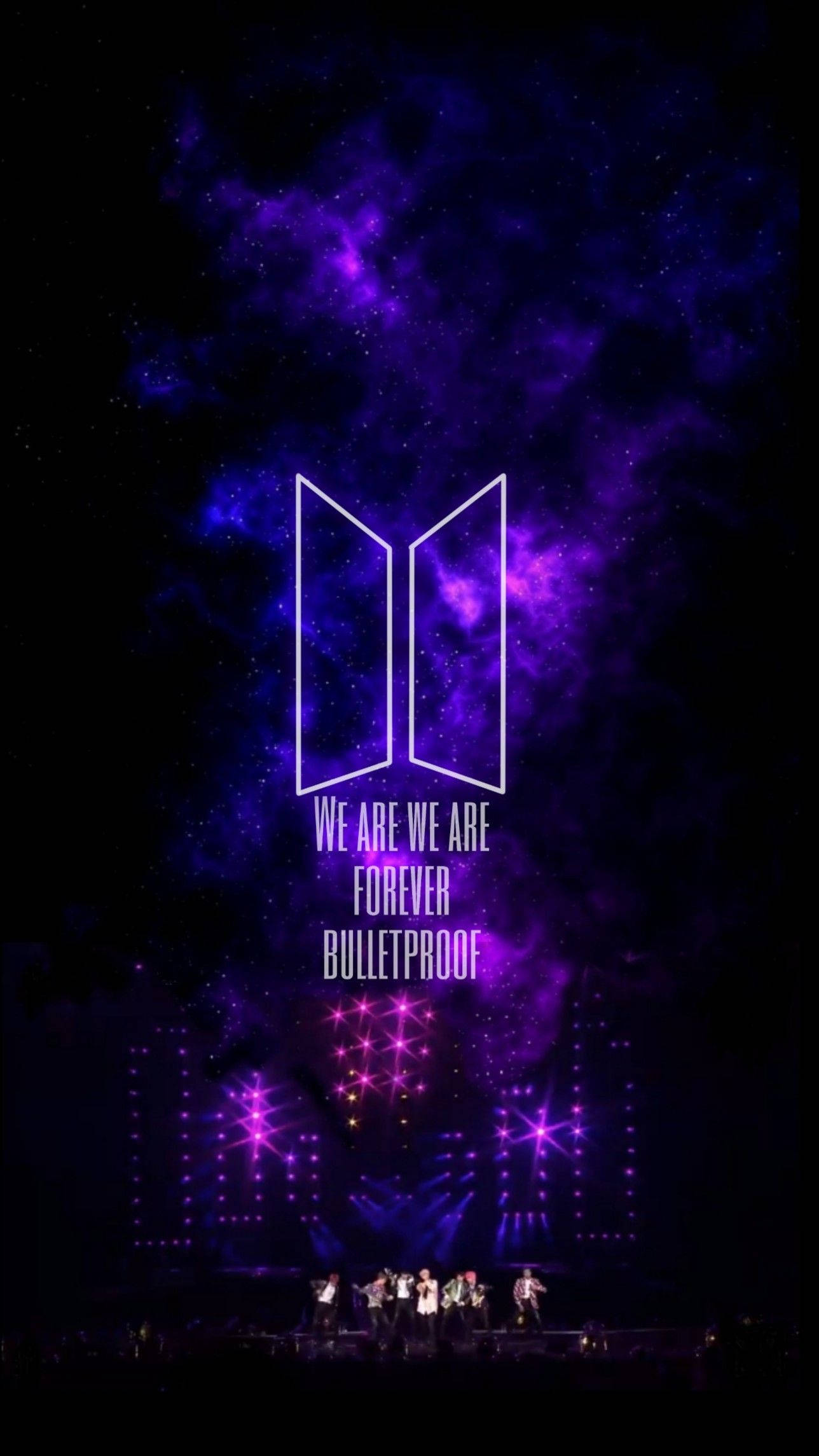 BTS 로고 Forever Bulletproof 배경화면