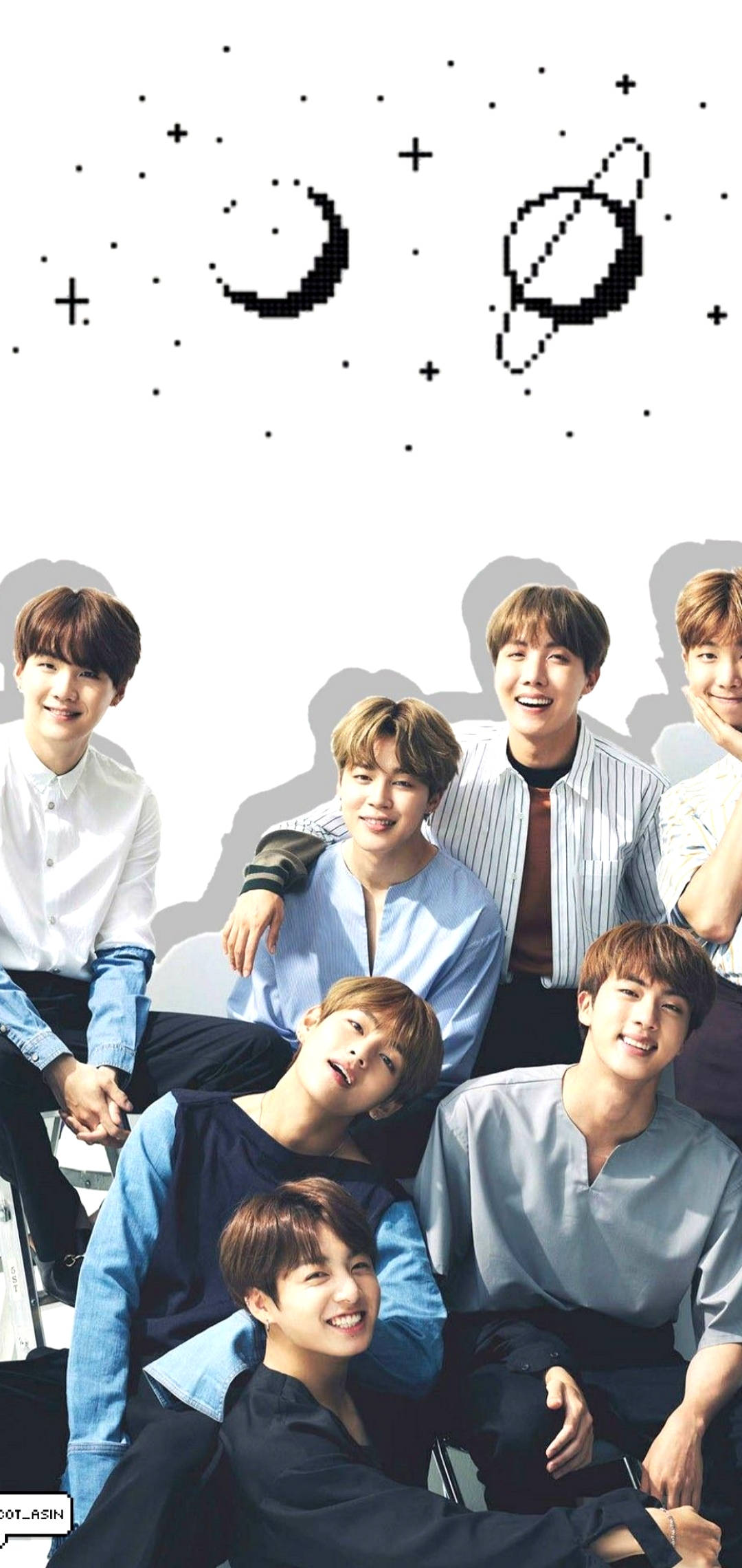 픽셀 스페이스 BTS 잠금화면 배경화면