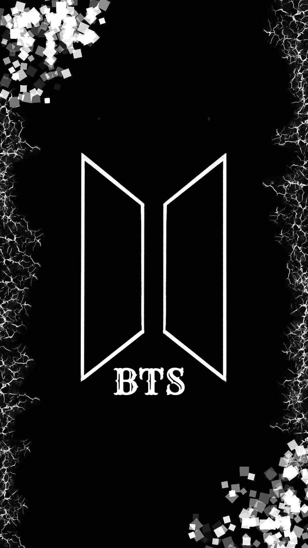 로고 BTS 블랙 에스테틱 배경화면