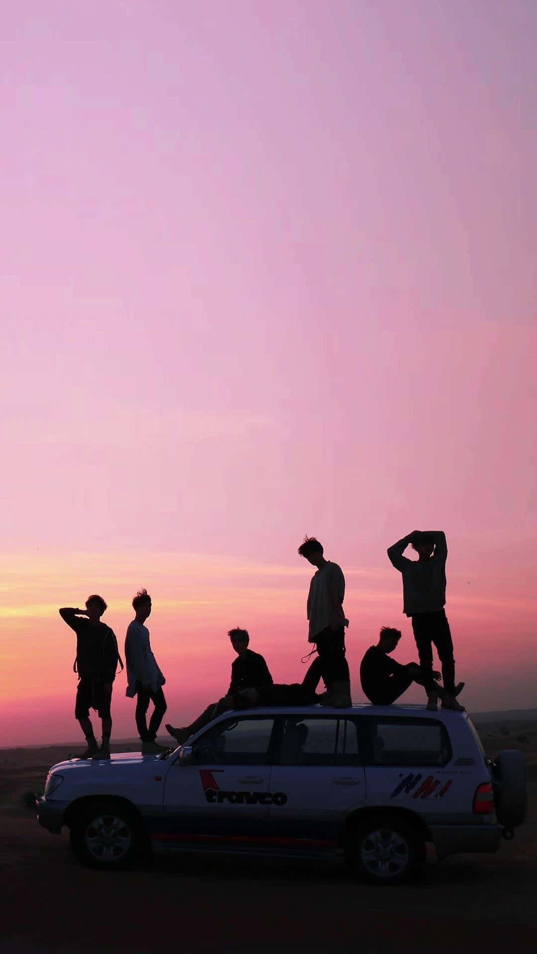 BTS 보라빛 하늘 아이폰 배경화면