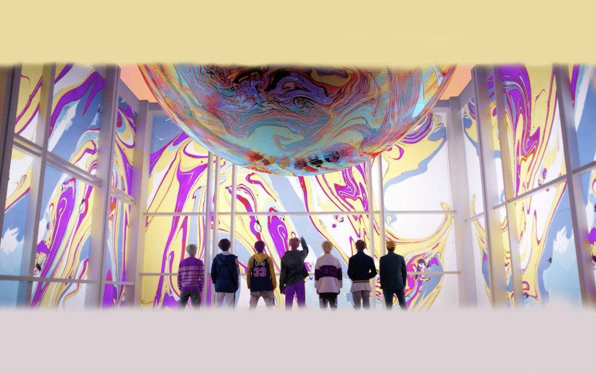 BTS 리퀴드 마블 데스크탑 배경화면