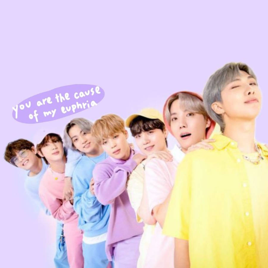 컬러풀 BTS 귀여운 감성 배경화면