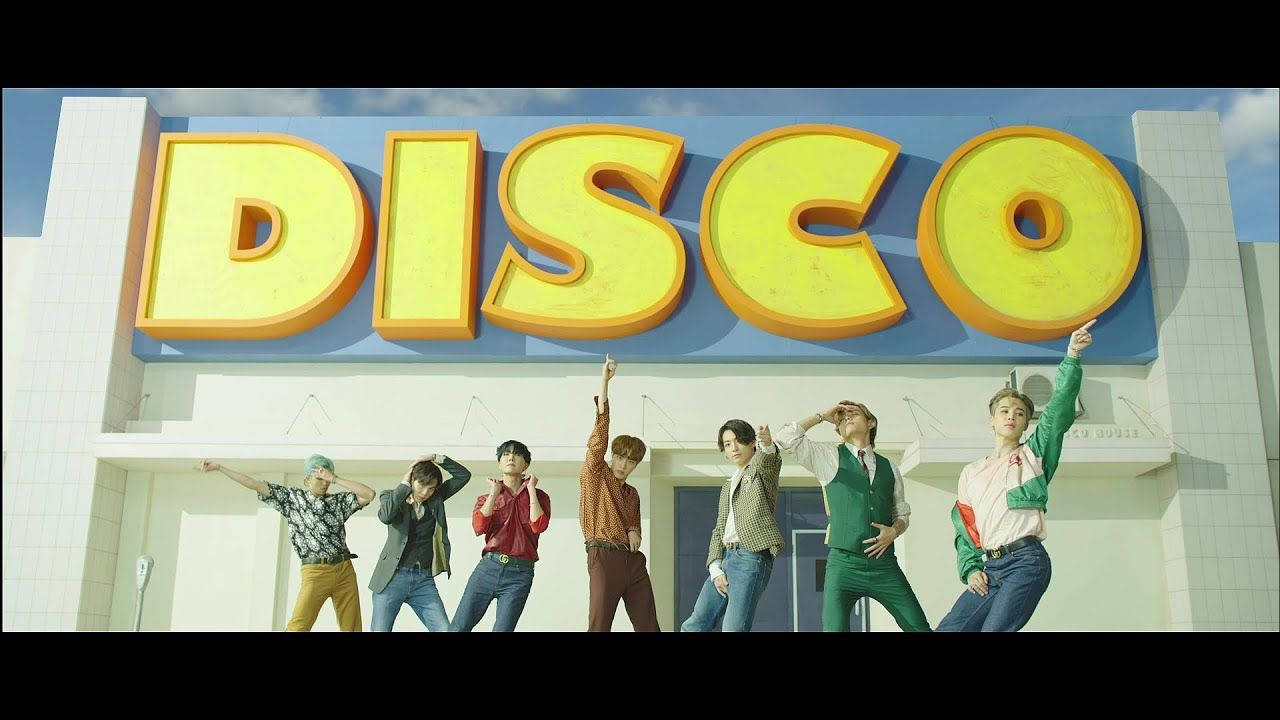 BTS 데스크탑 다이너마이트 디스코 사인 배경화면