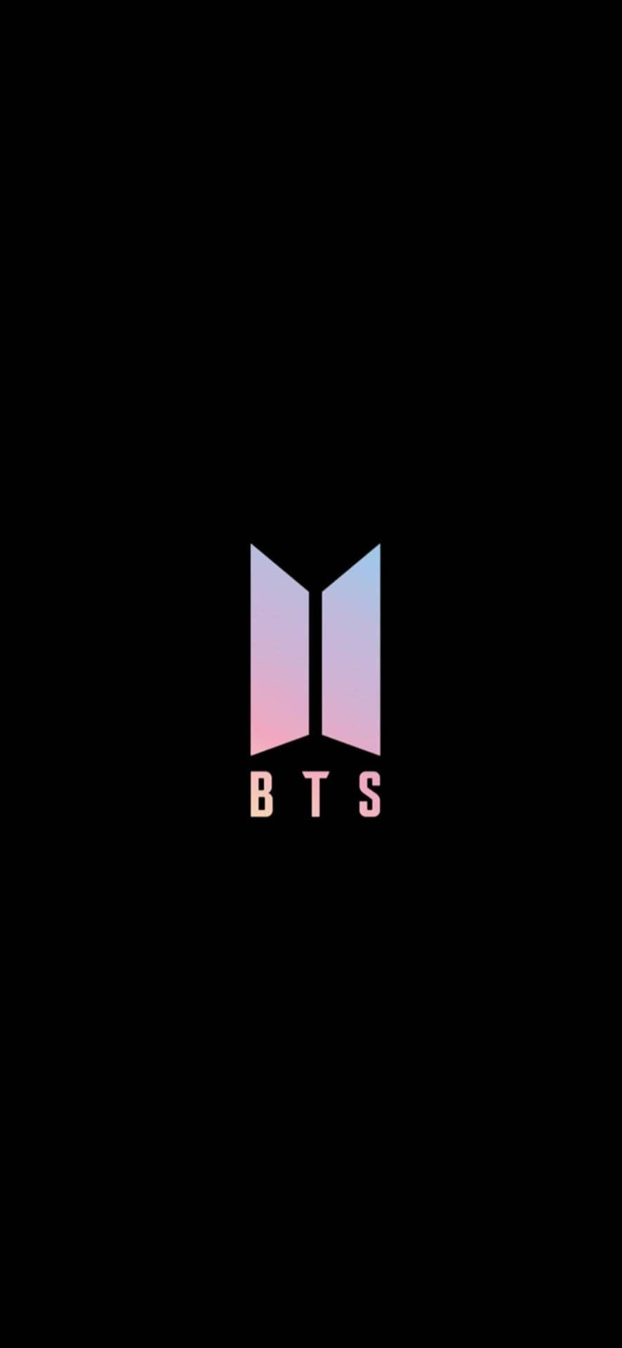 핑크 미니멀 BTS 로고 배경화면