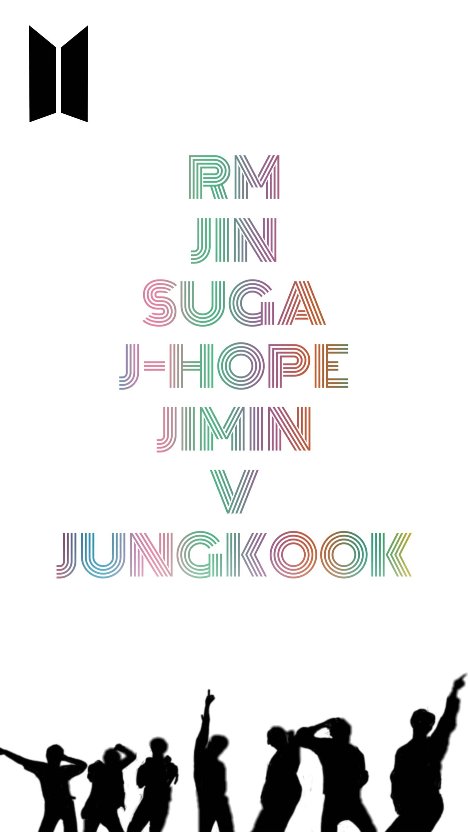 BTS 다이너마이트 멤버 이름 배경화면