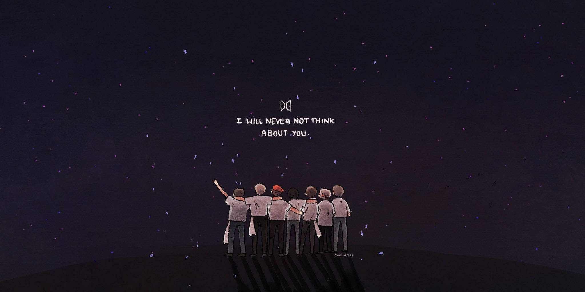 BTS 로고 아트워크 배경화면