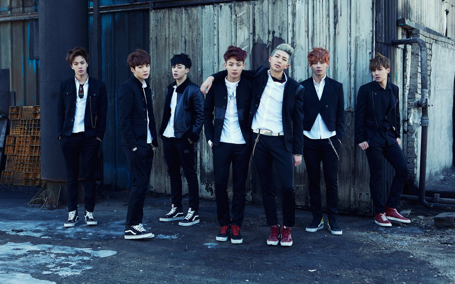 BTS 그룹 사진 Skool Luv Affair 배경화면