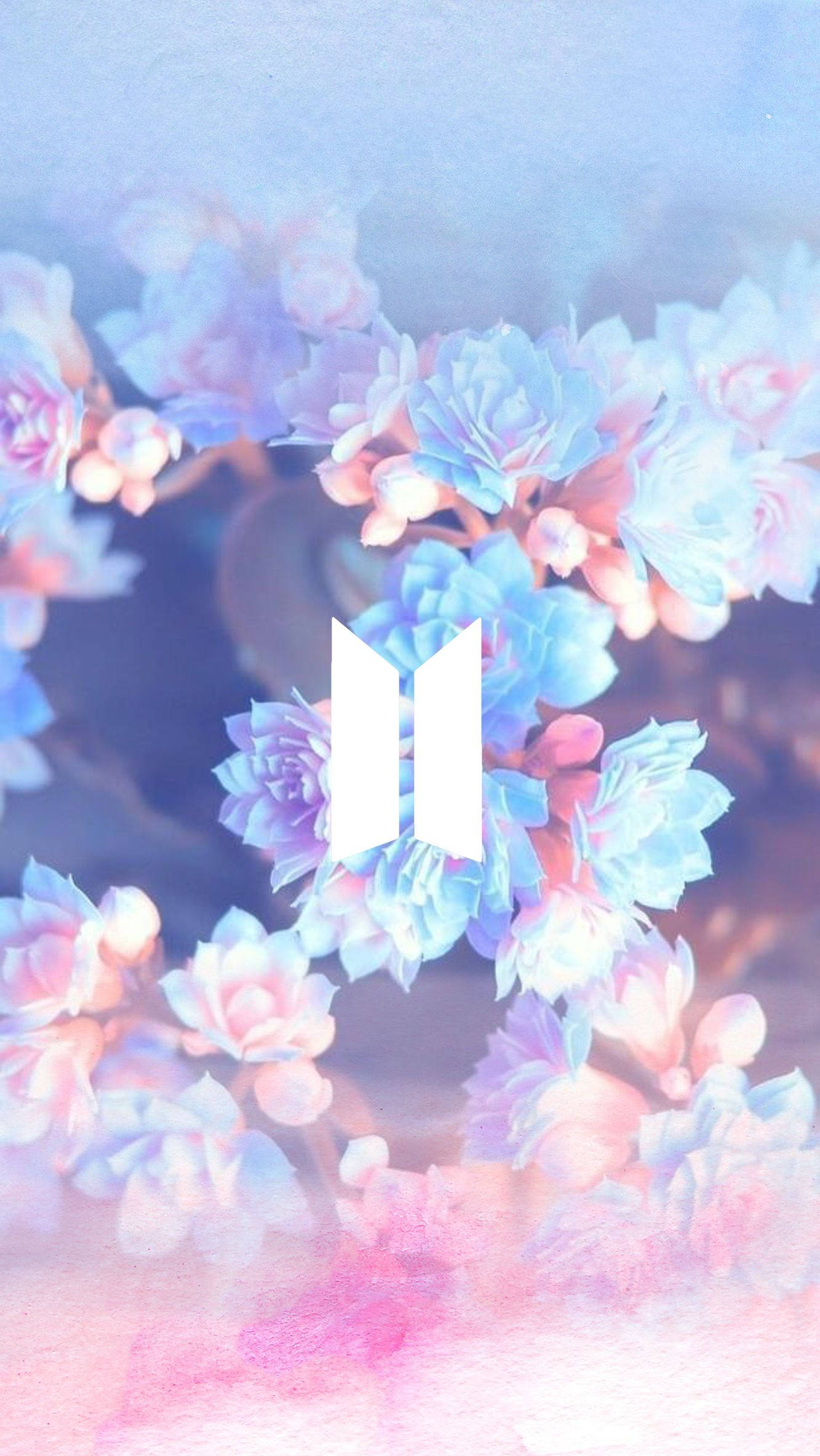 플로럴 BTS 로고 배경화면