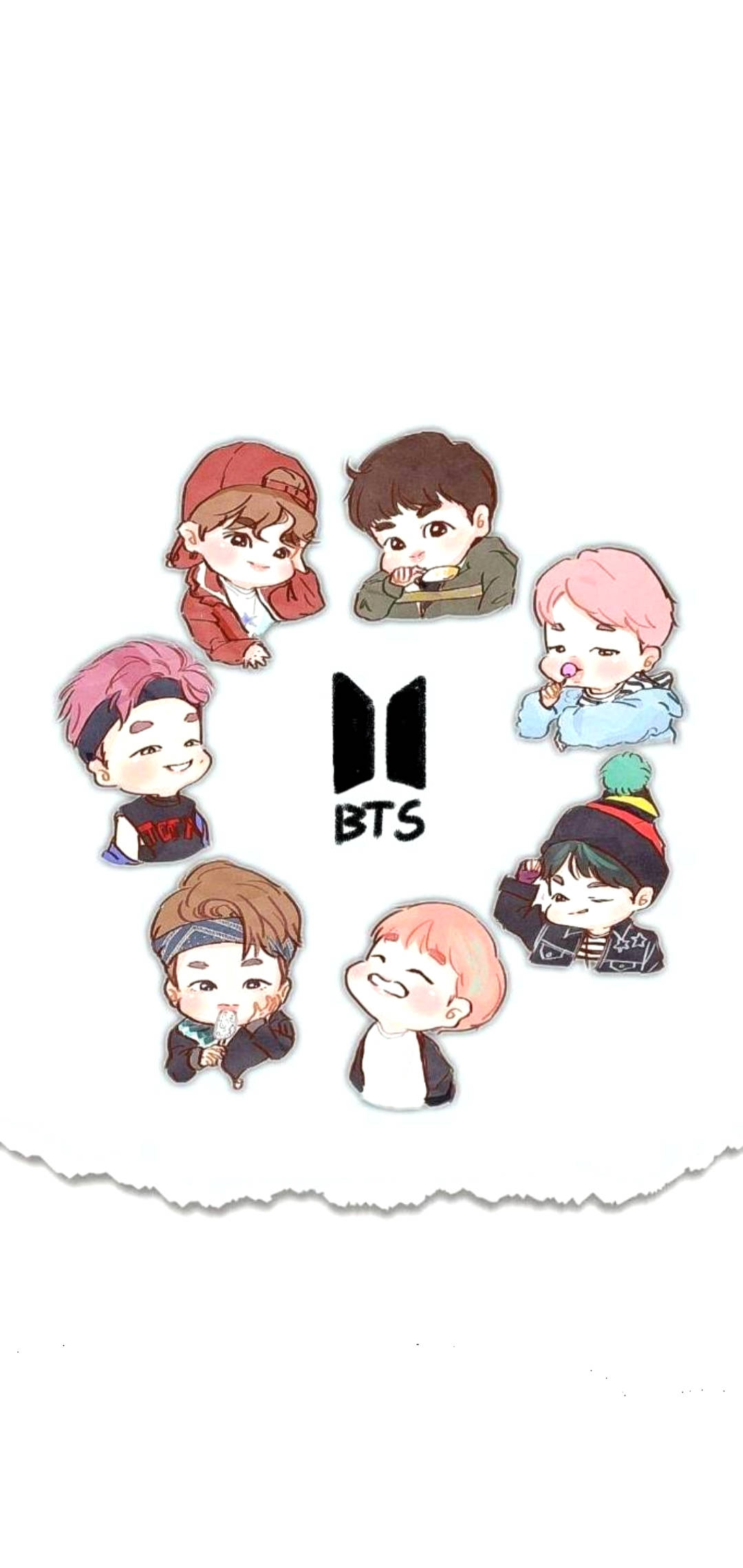 치비 BTS 잠금화면 배경화면