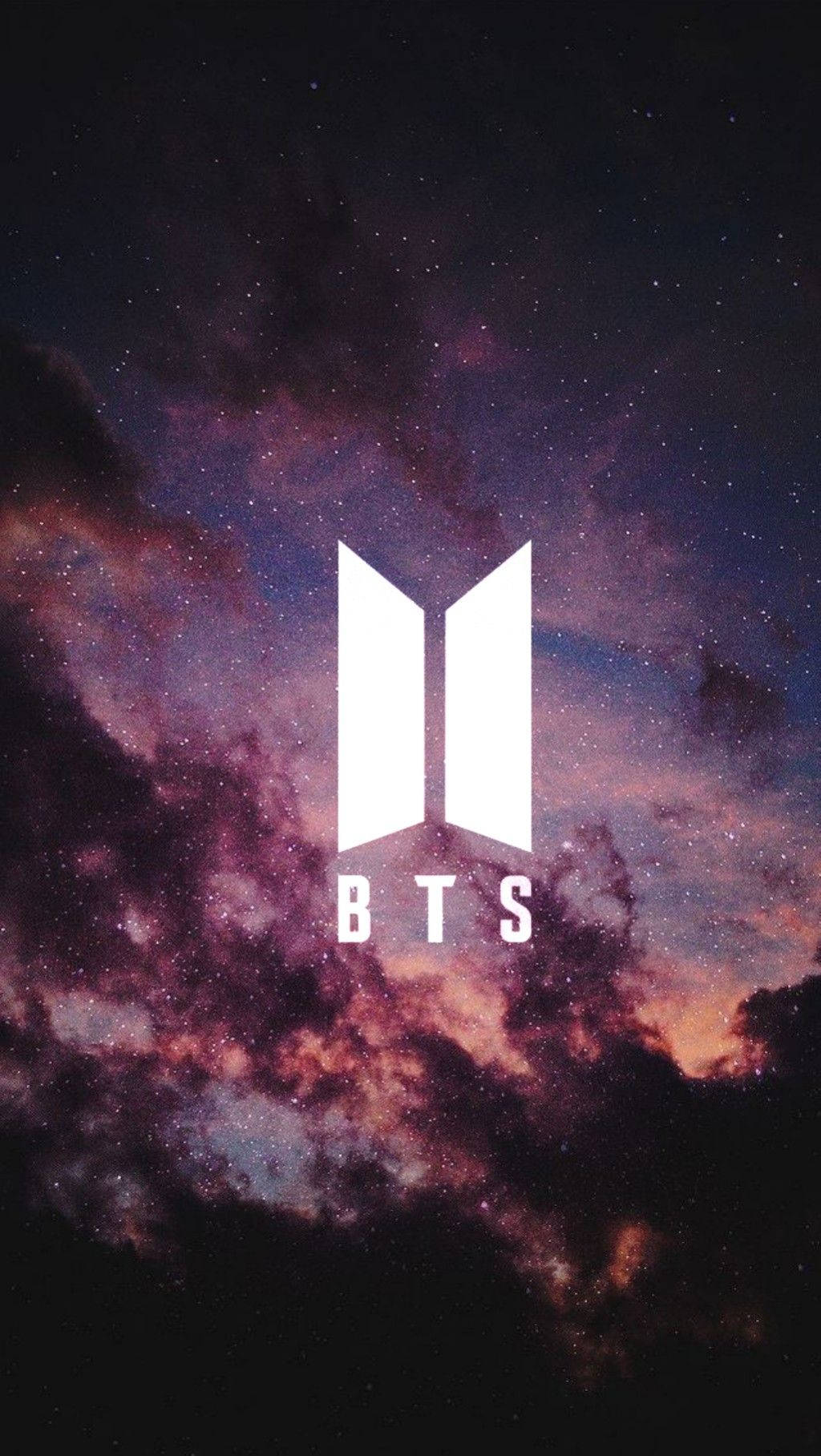BTS 로고 나이트 배경화면